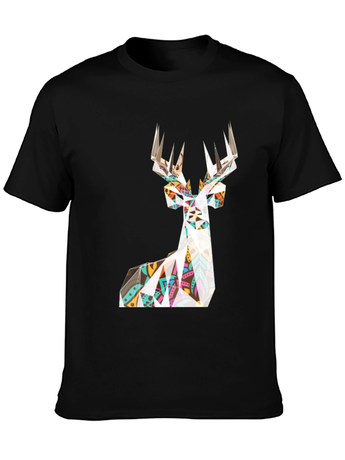 Geometric Deer T-Shirt - Modern Graphic Tee