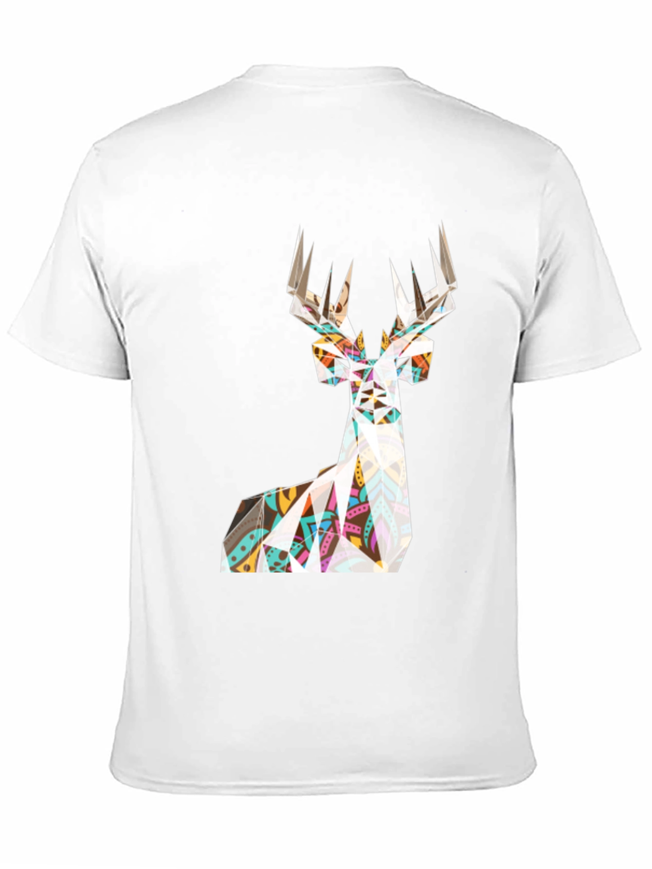Geometric Deer T-Shirt - Modern Graphic Tee