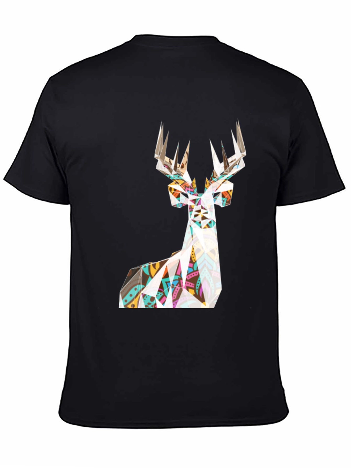 Geometric Deer T-Shirt - Modern Graphic Tee