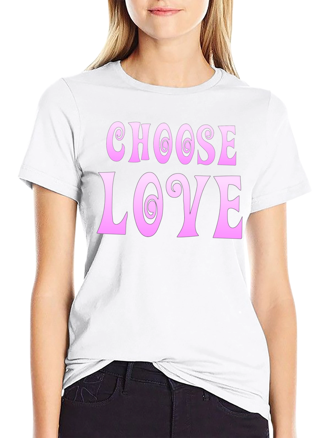 Choose Love Graphic Tee - Black
