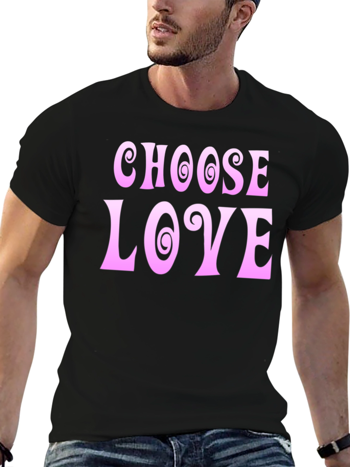 Choose Love Graphic Tee - Black