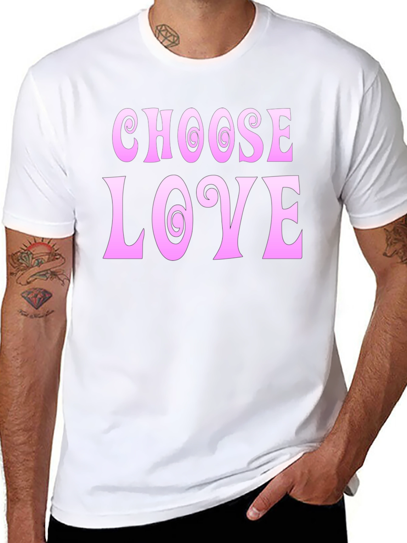 Choose Love Graphic Tee - Black