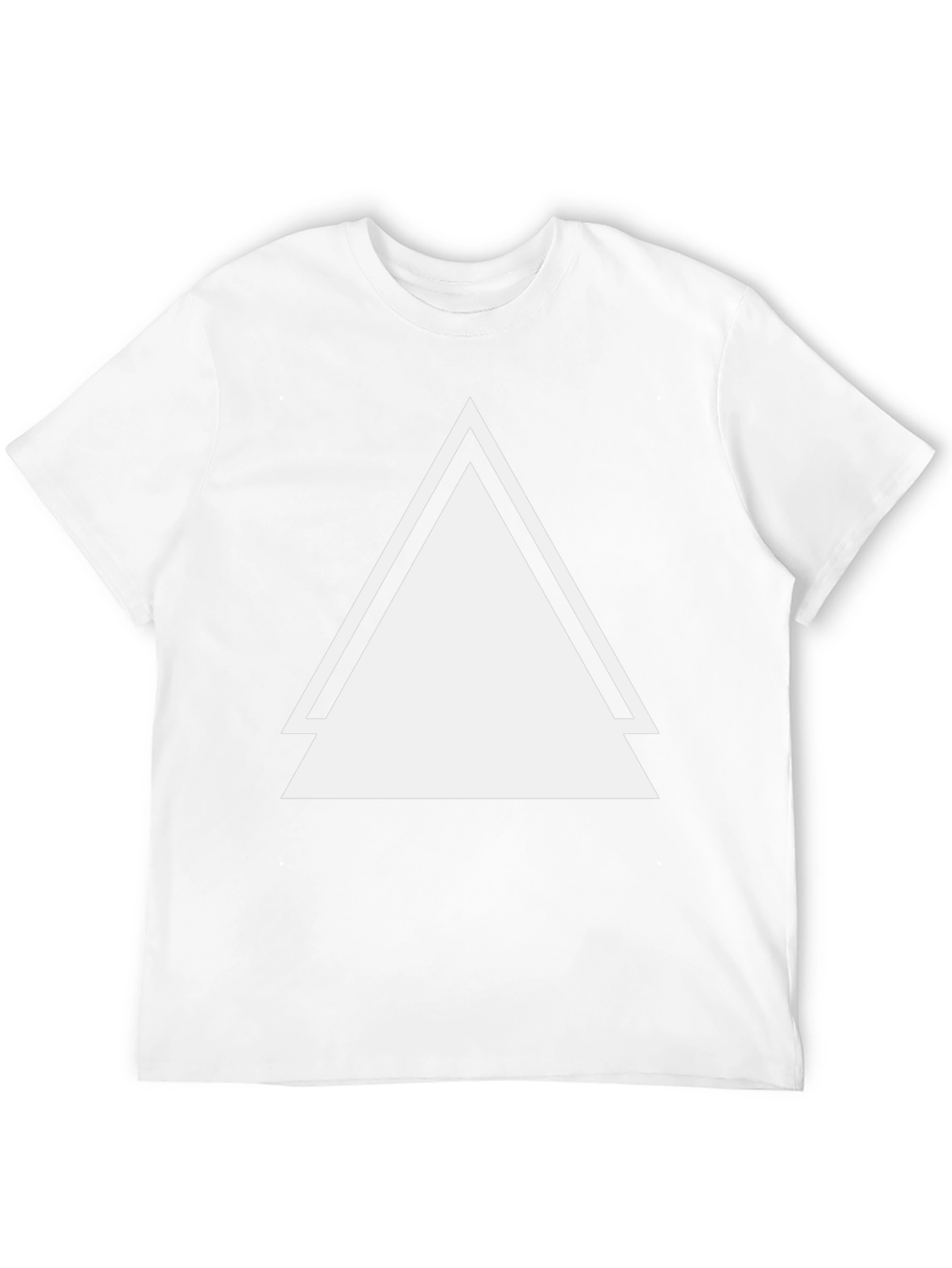 Black T-Shirt with Bold Triangle Design