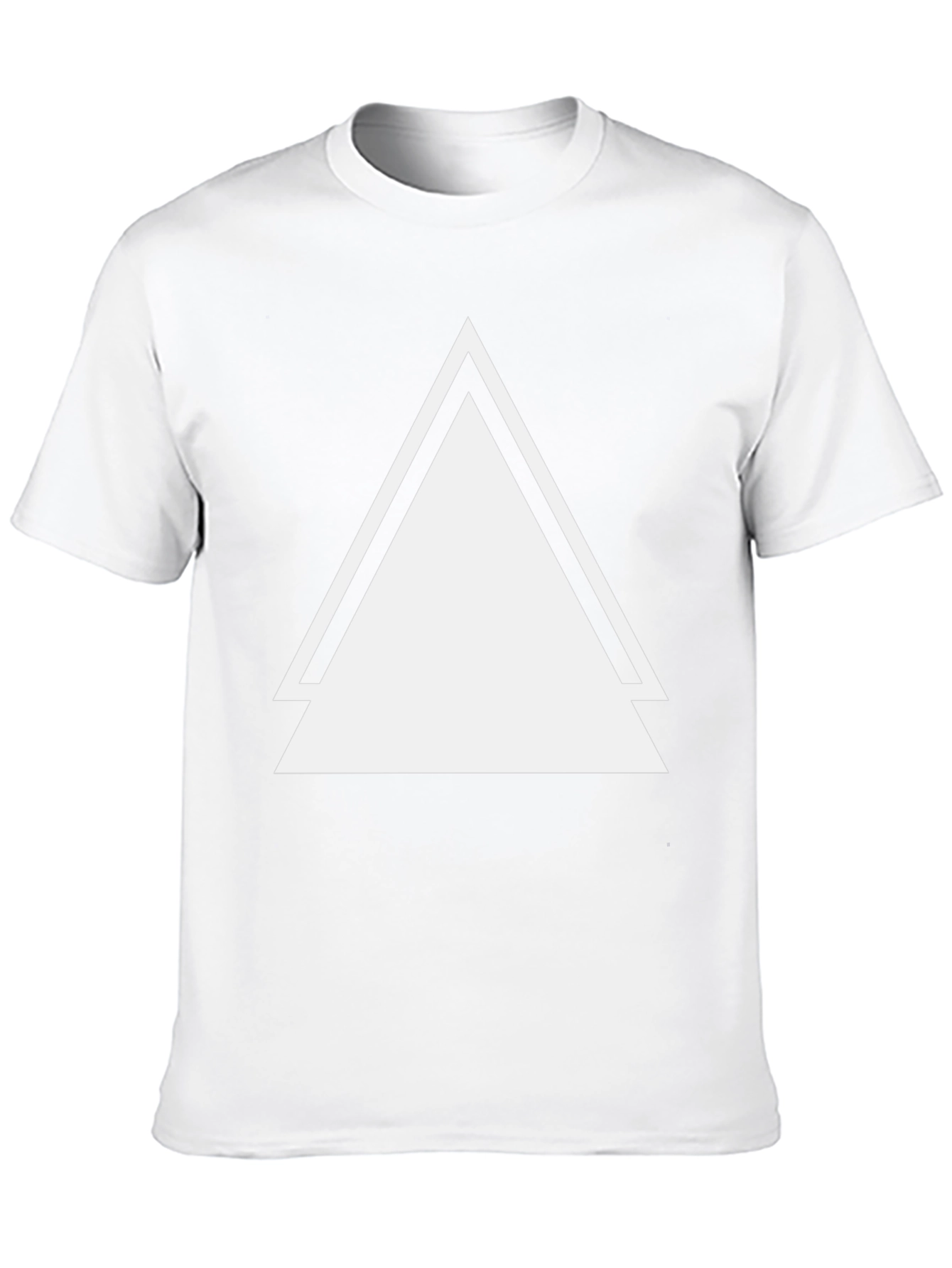 Black T-Shirt with Bold Triangle Design