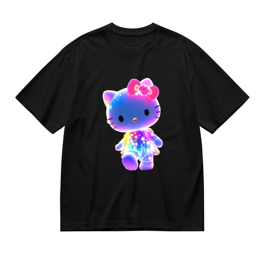 Glowing Galaxy Hello Kitty Magical Fantasy Plus Size T?Shirt