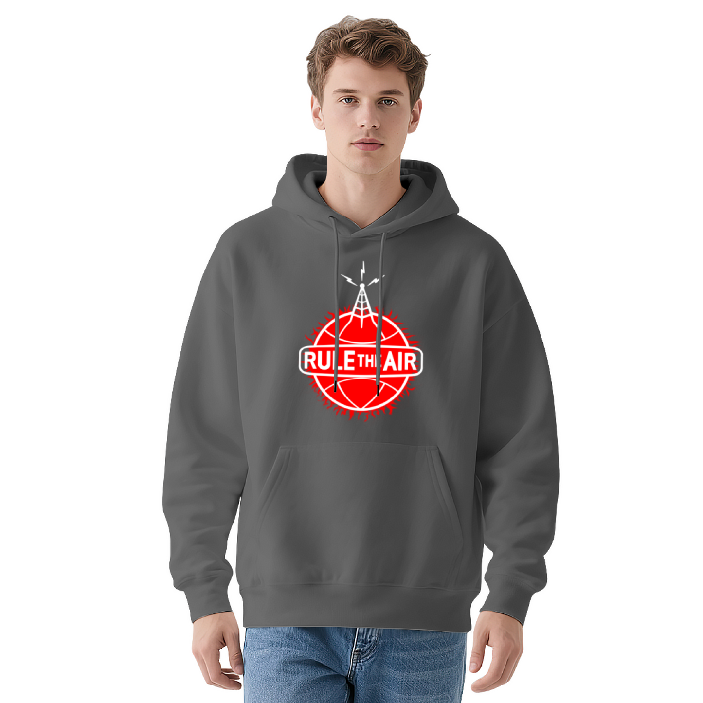 Rule The Air Radio Tower Basketball Stylish Soft Hoodie, Street Style Daily Top