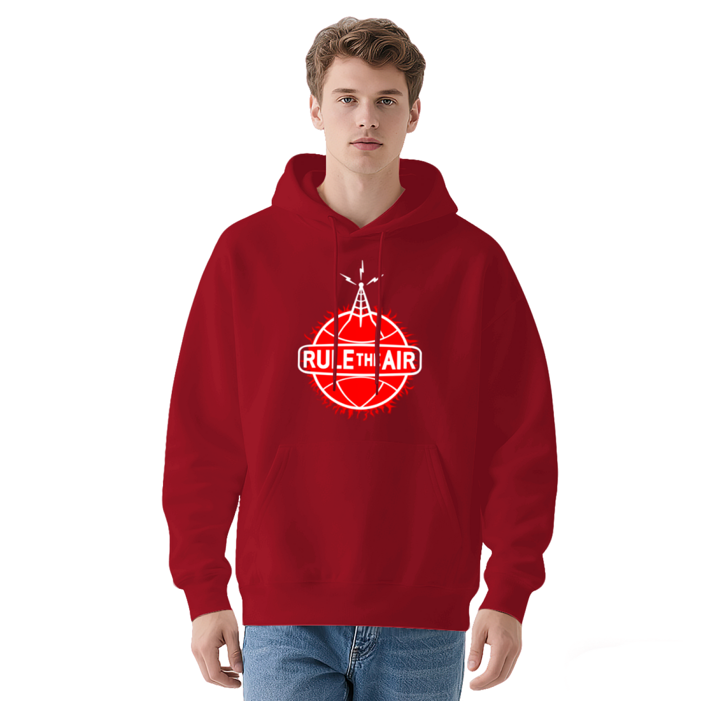 Rule The Air Radio Tower Basketball Stylish Soft Hoodie, Street Style Daily Top