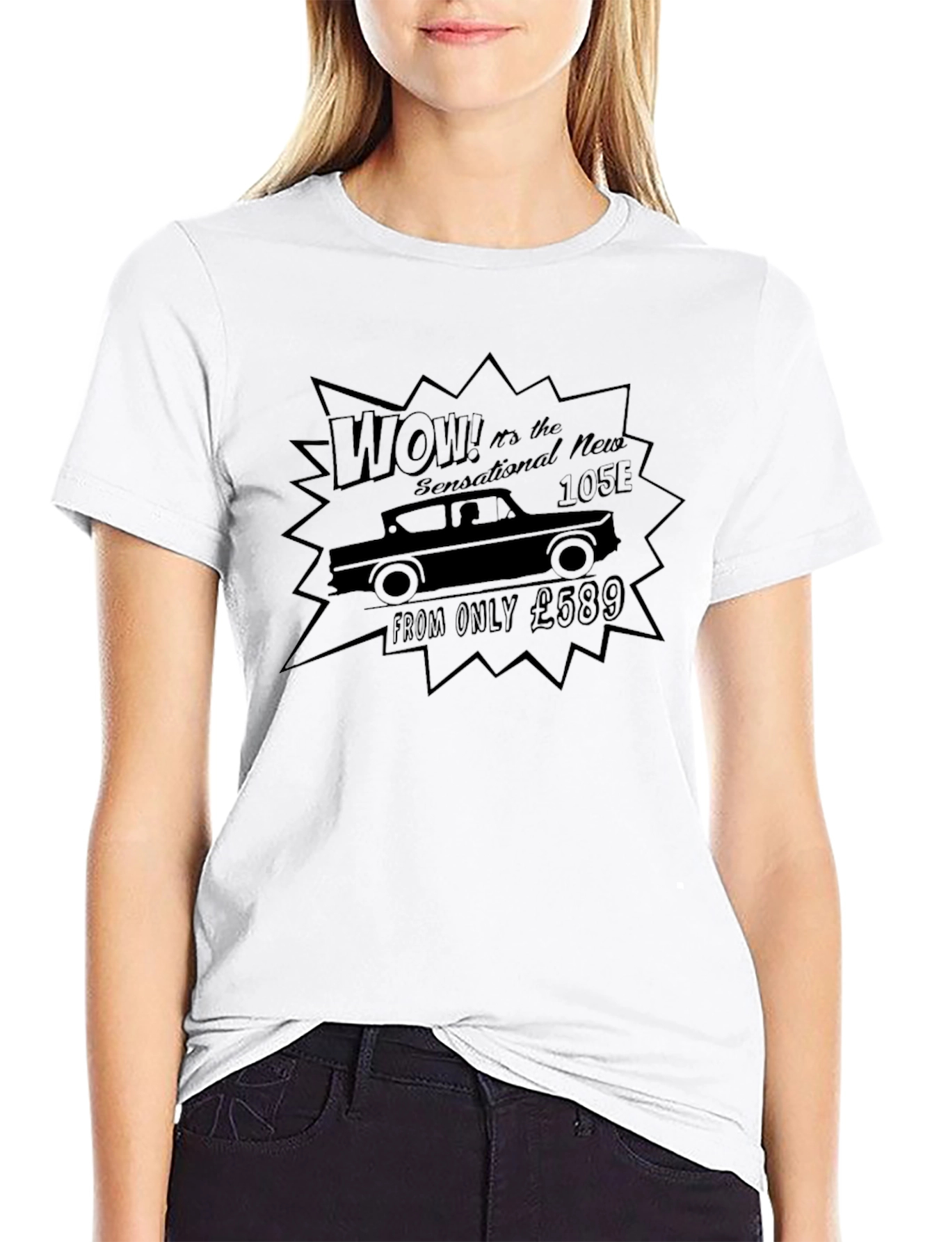 Retro Ford 105E Flying Car T-Shirt