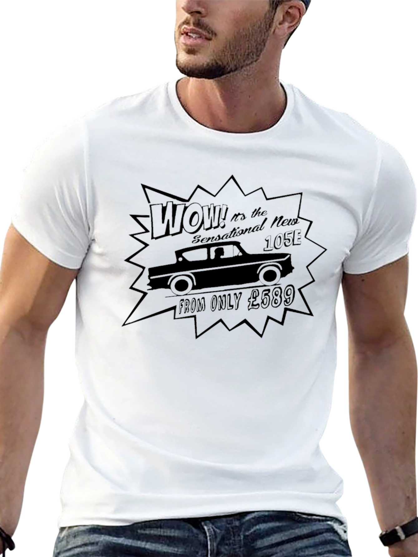 Retro Ford 105E Flying Car T-Shirt