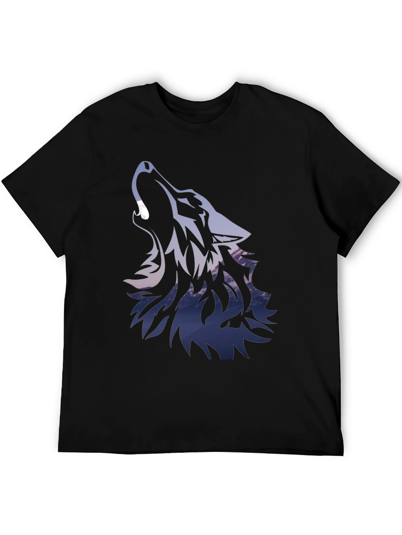 Wolf Graphic Black T-Shirt | Mens Urban Style