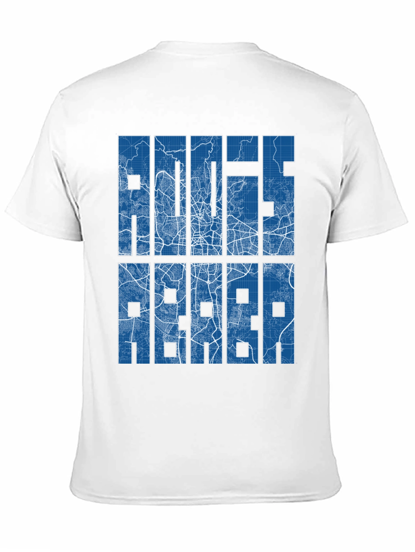 Rotterdam Map Blueprint Graphic T-Shirt