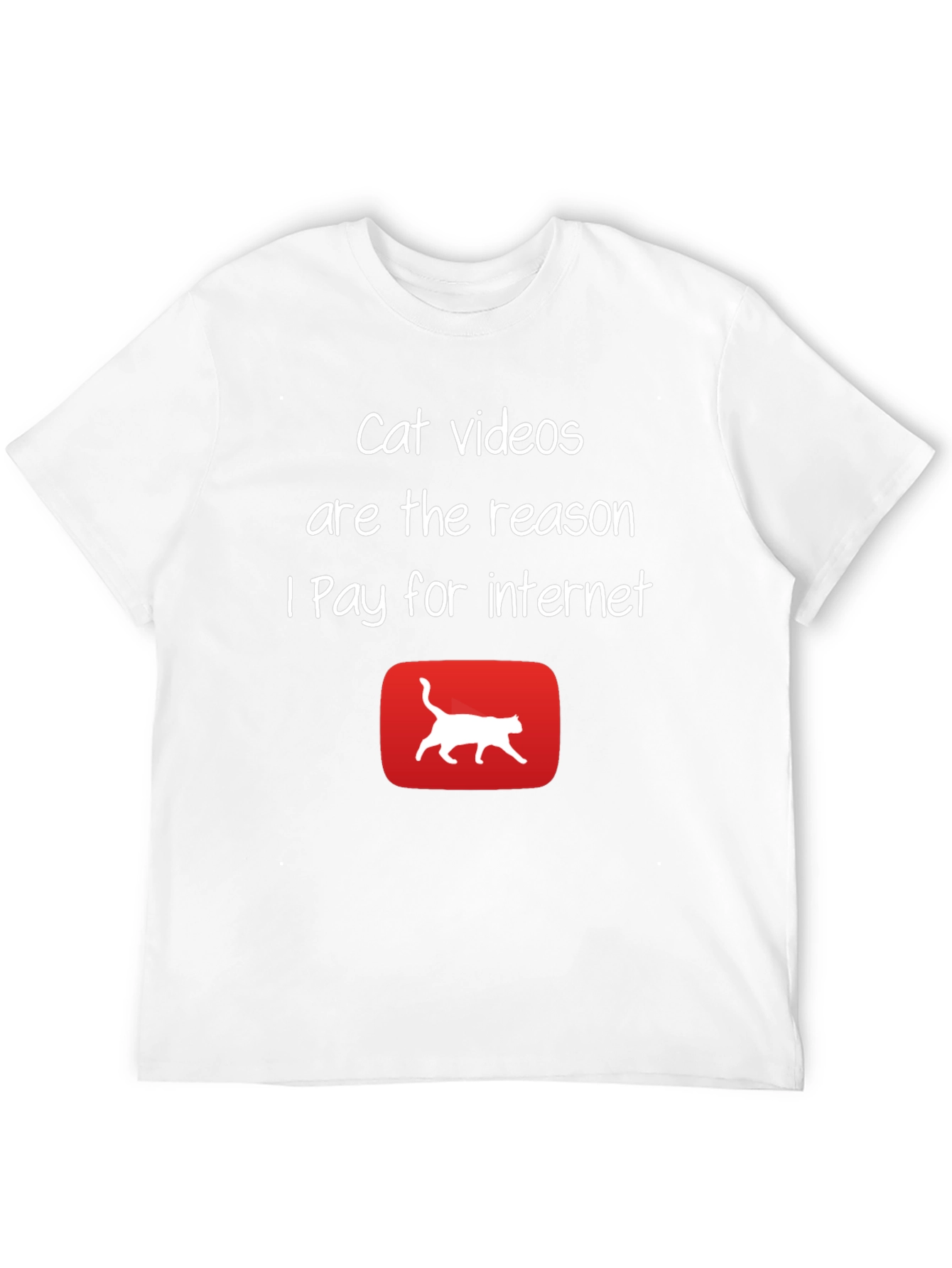 Cat Videos Internet T-Shirt - Funny Graphic Tee