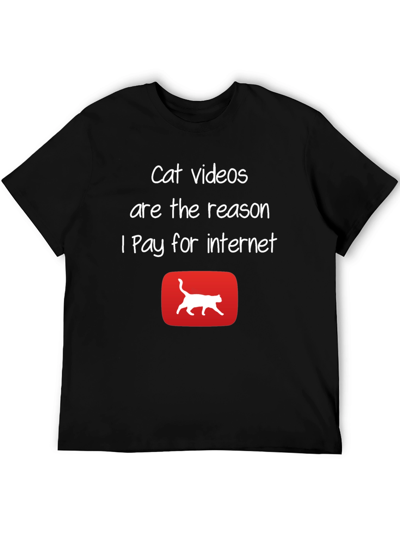 Cat Videos Internet T-Shirt - Funny Graphic Tee