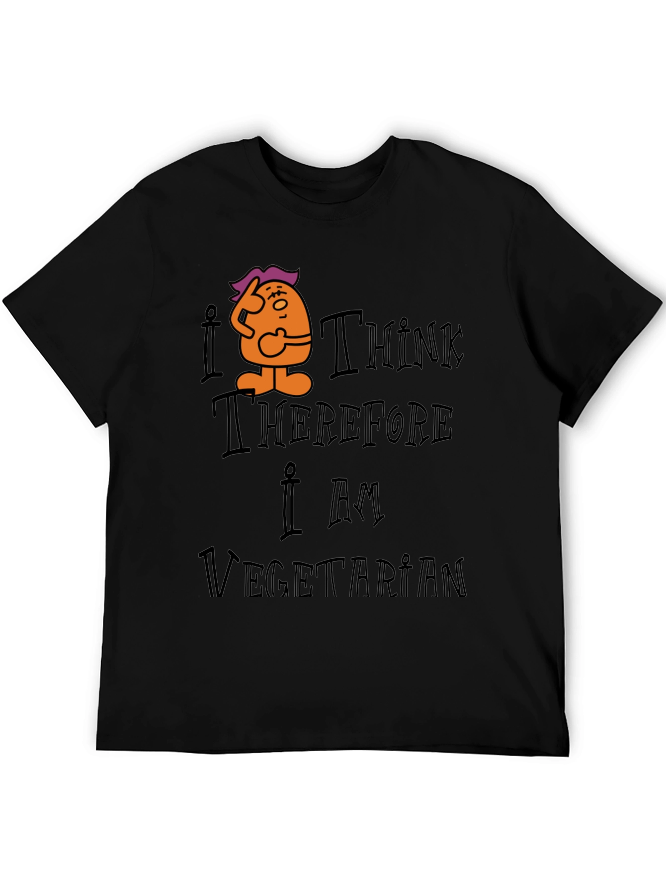 I Think Therefore I Am Vegetarian Graphic Tee