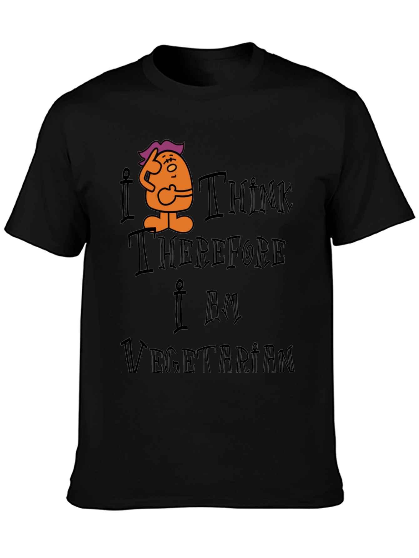 I Think Therefore I Am Vegetarian Graphic Tee