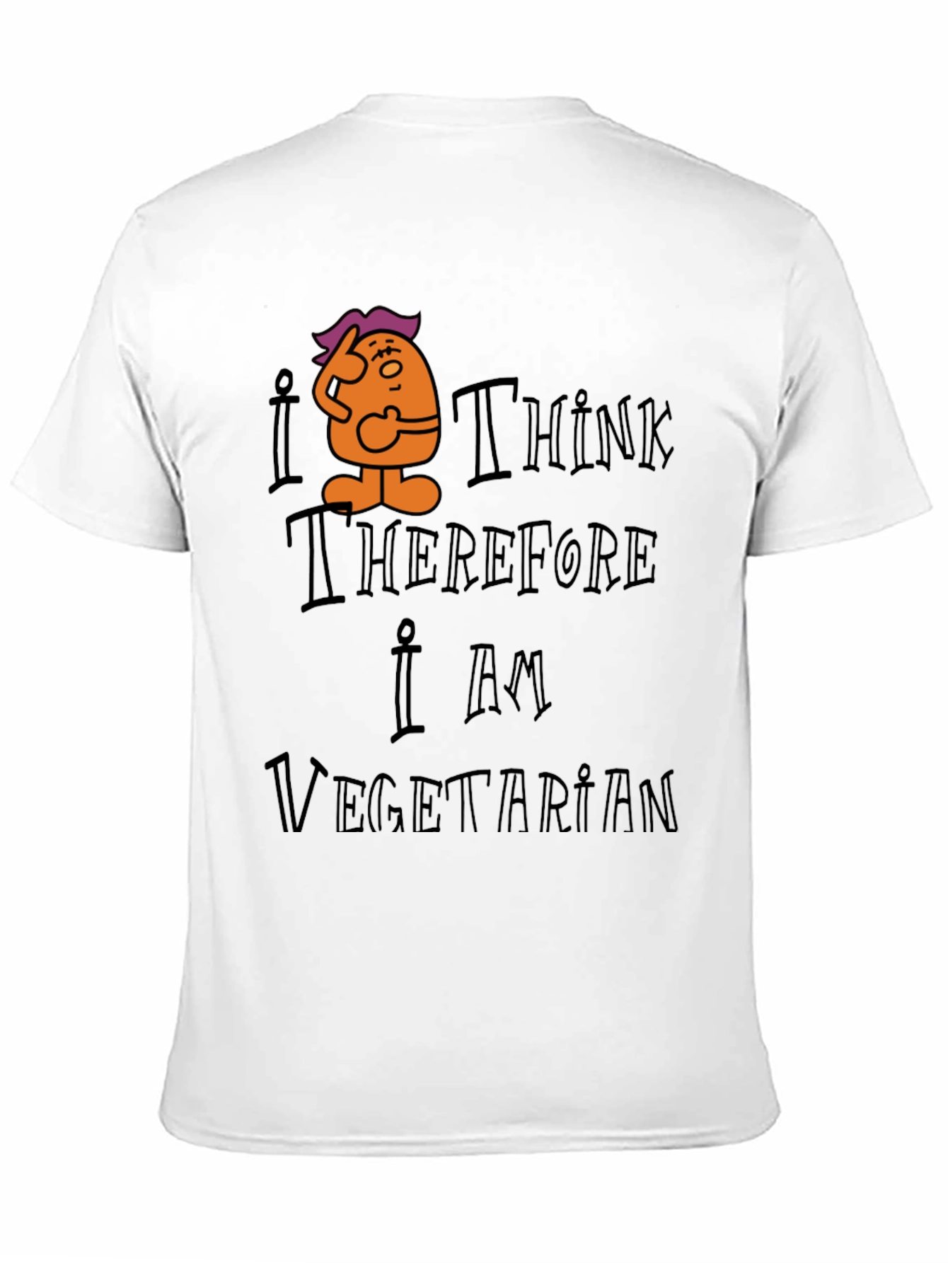 I Think Therefore I Am Vegetarian Graphic Tee
