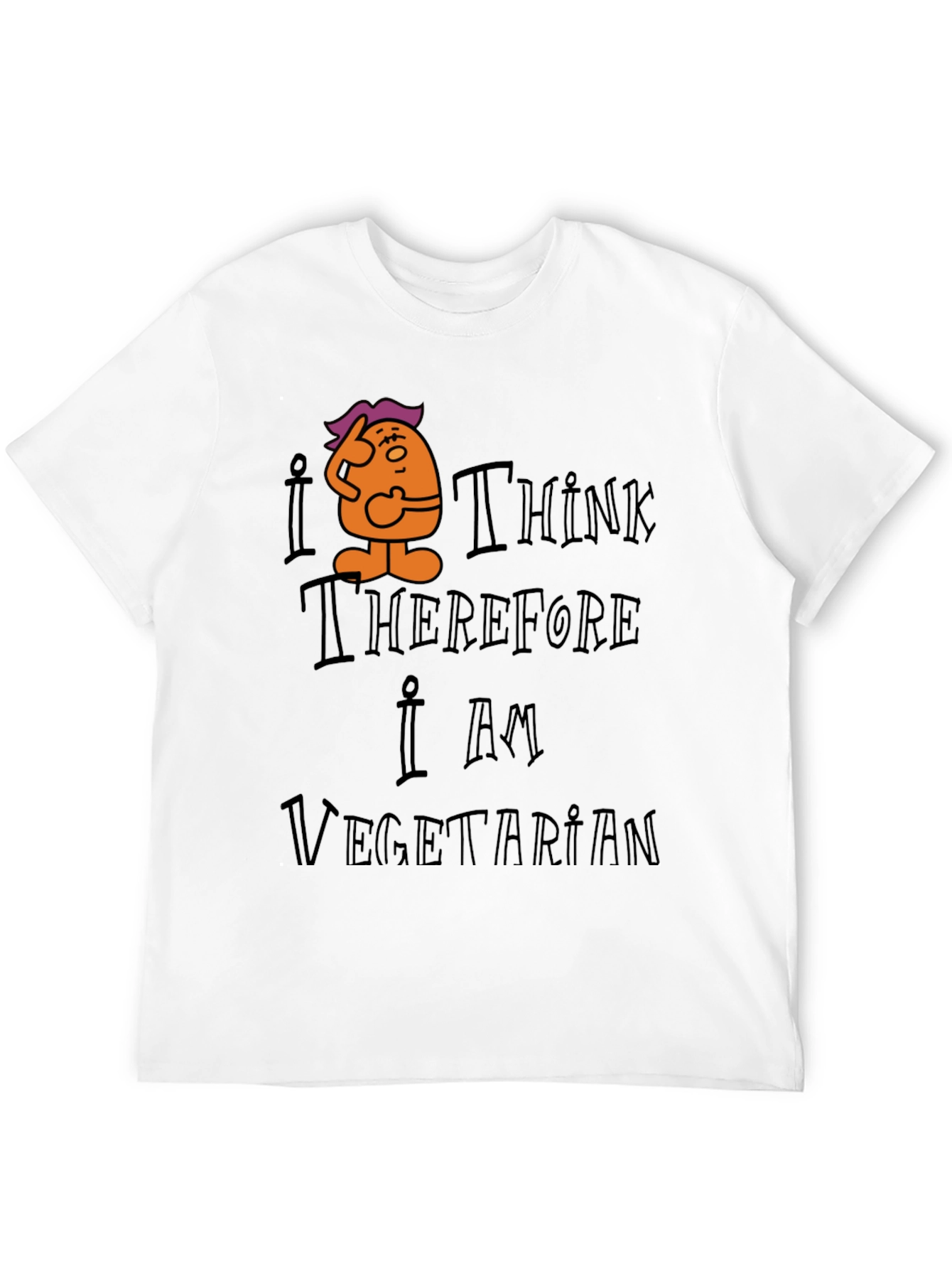 I Think Therefore I Am Vegetarian Graphic Tee