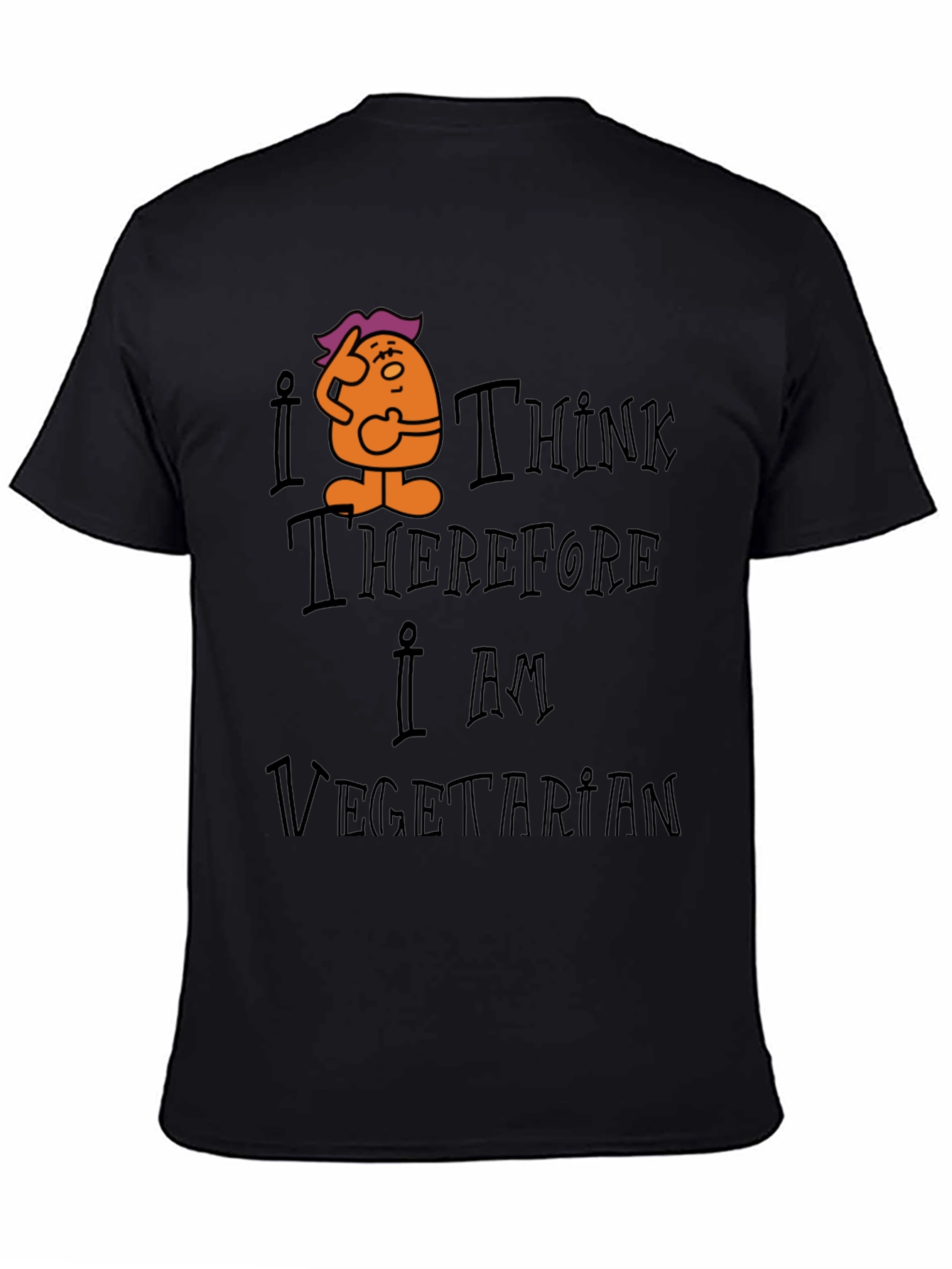 I Think Therefore I Am Vegetarian Graphic Tee