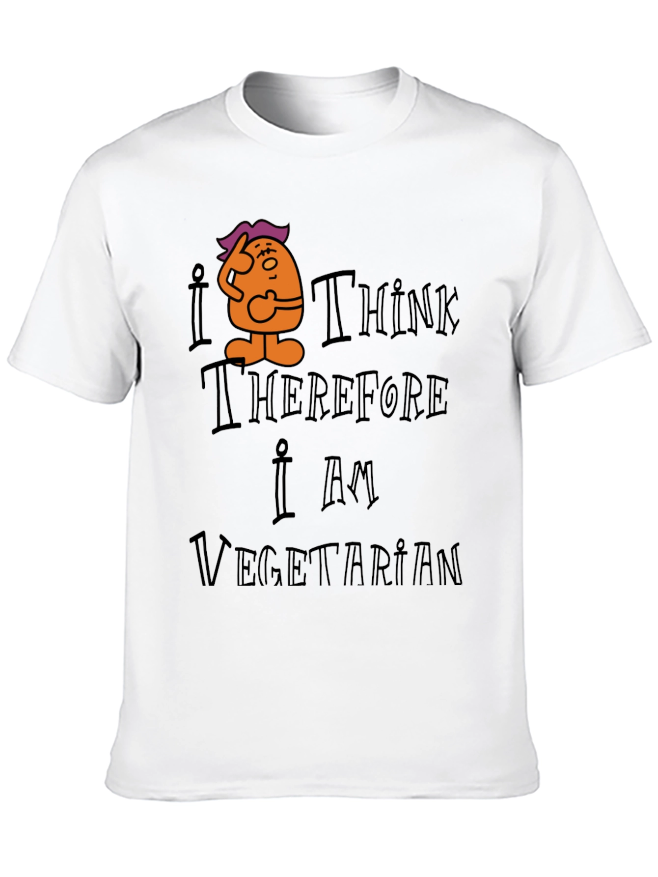 I Think Therefore I Am Vegetarian Graphic Tee