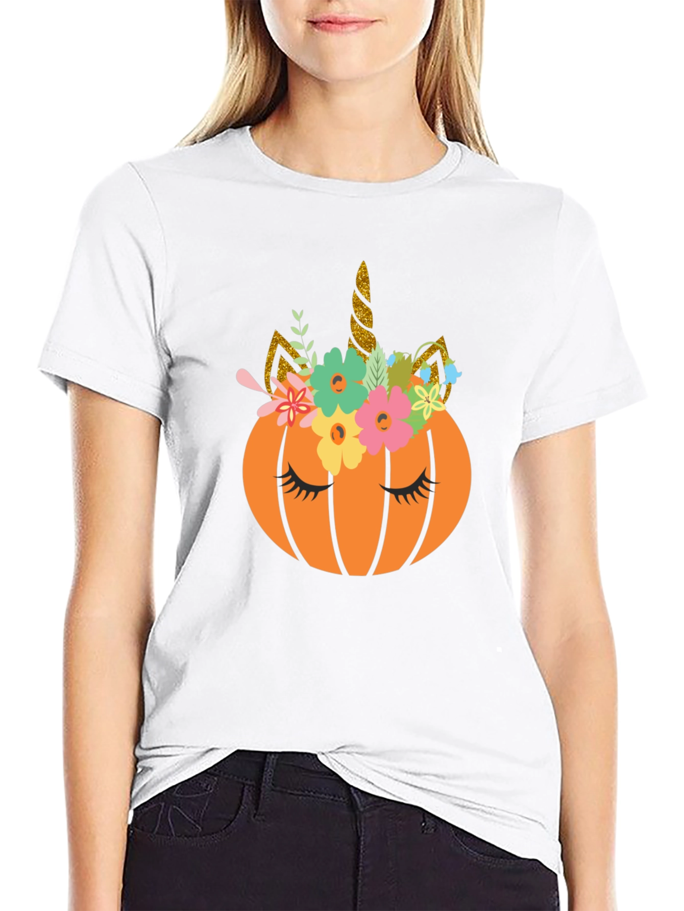 Unicorn Pumpkin Halloween T-Shirt