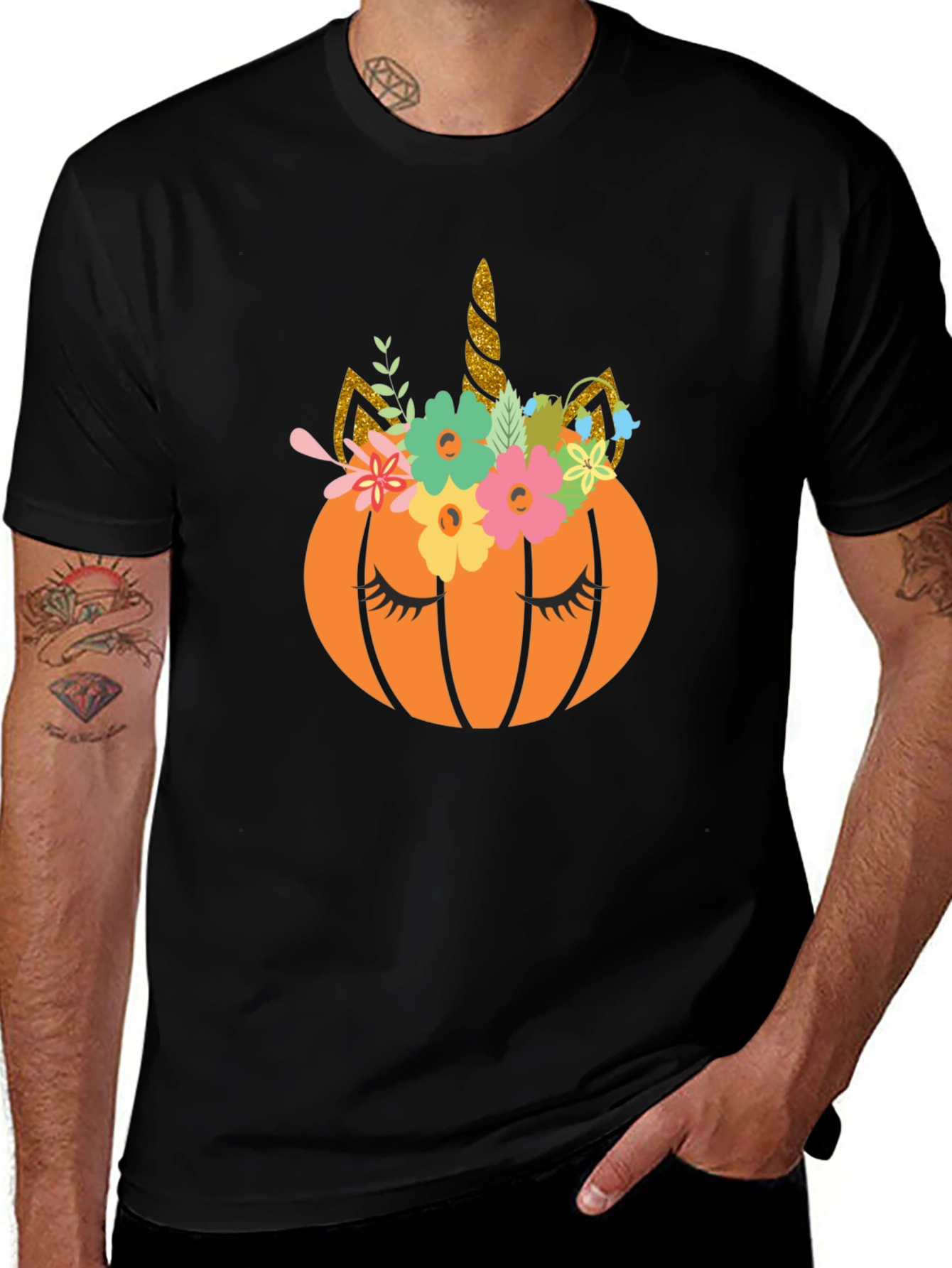 Unicorn Pumpkin Halloween T-Shirt