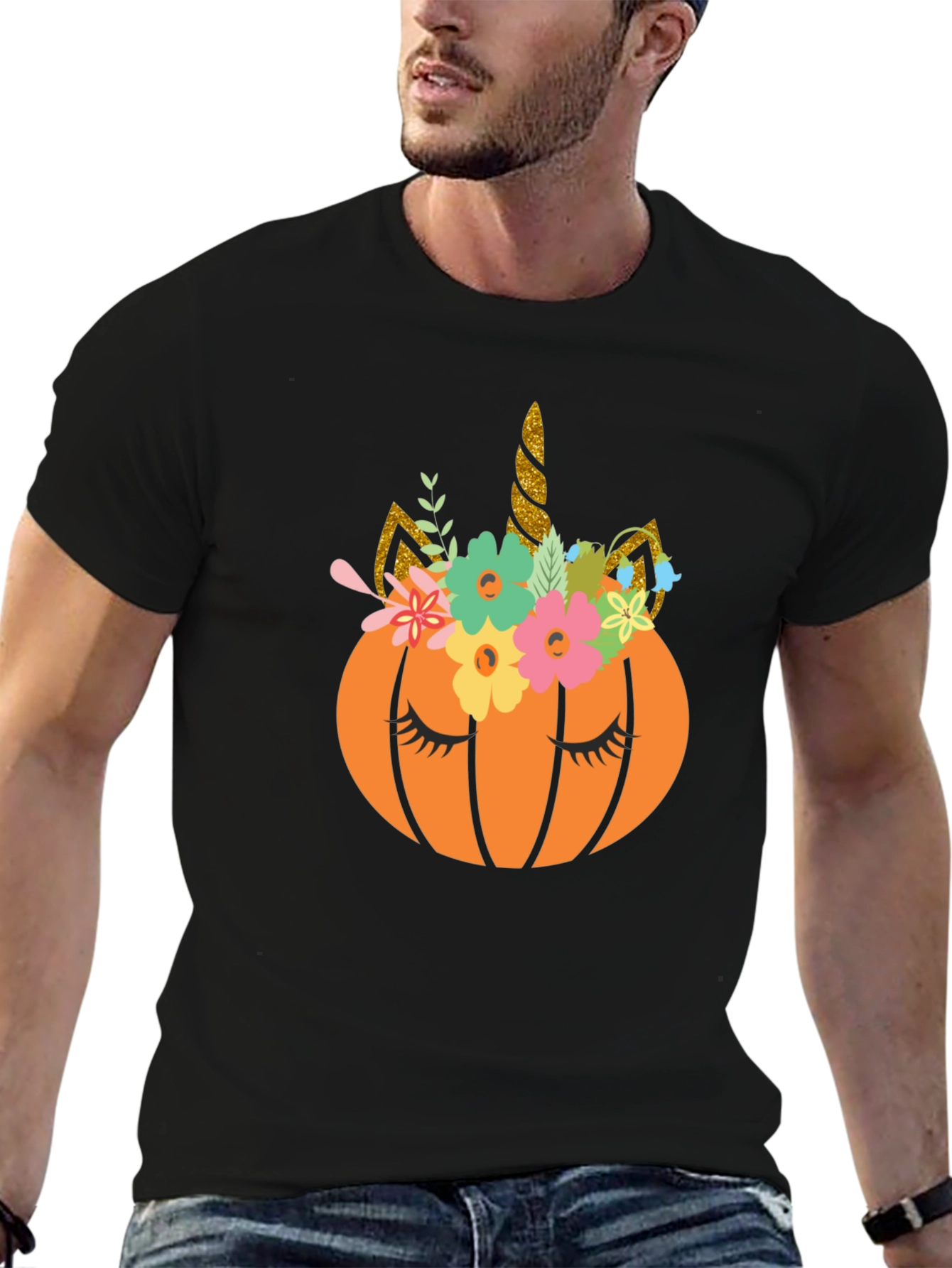 Unicorn Pumpkin Halloween T-Shirt