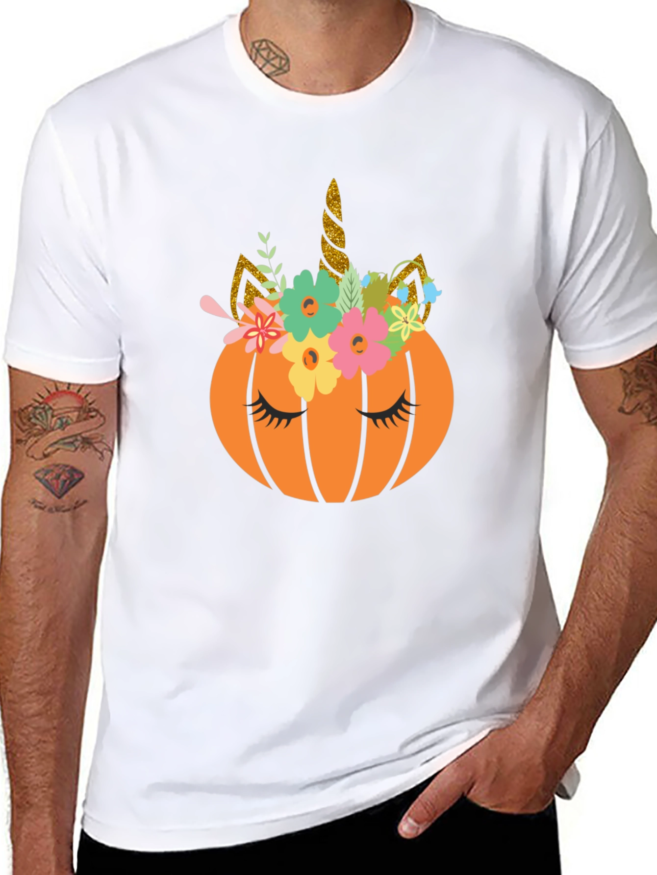 Unicorn Pumpkin Halloween T-Shirt
