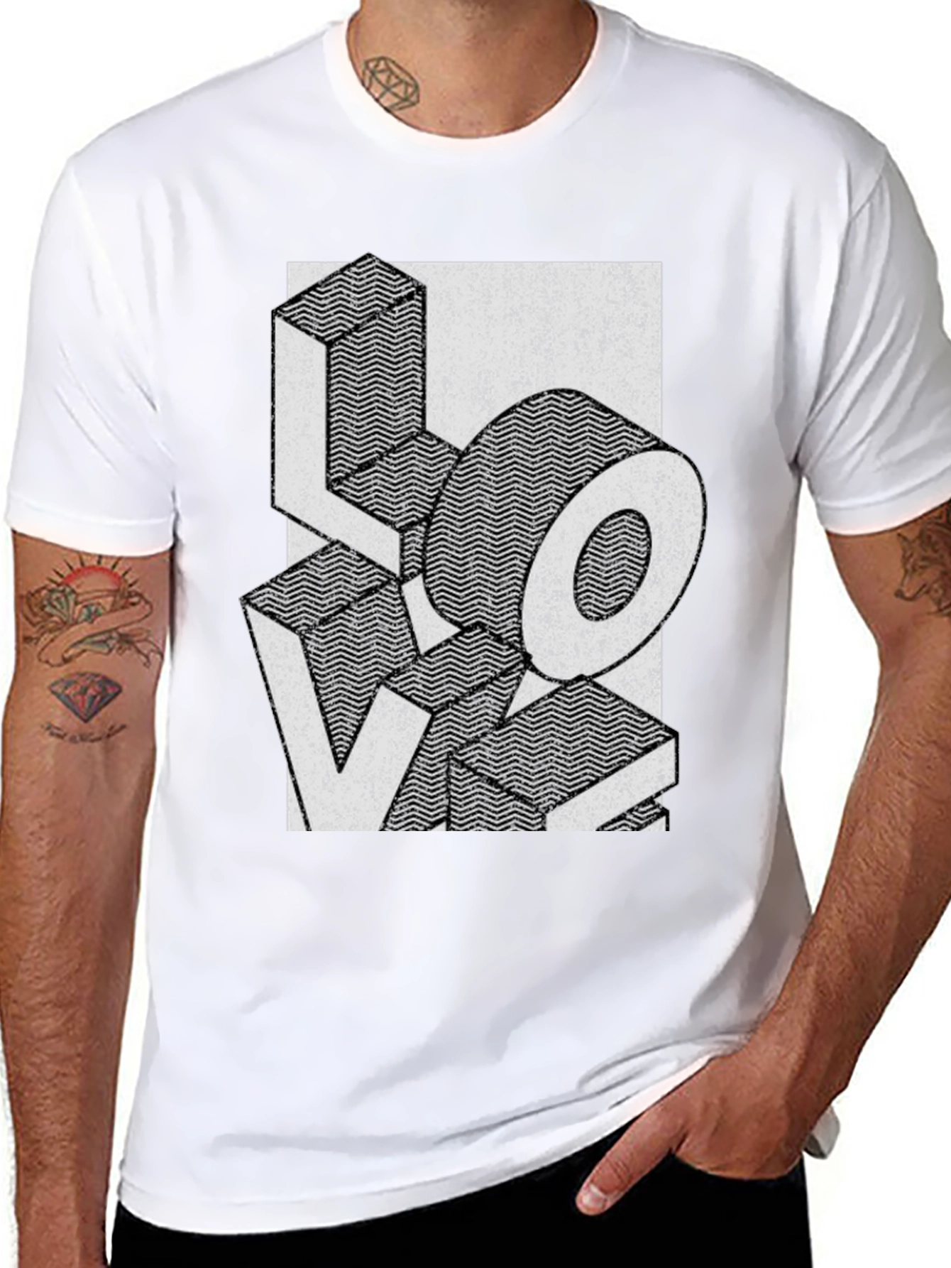 LOVE Graphic Print T-Shirt - Stylish Everyday Tee