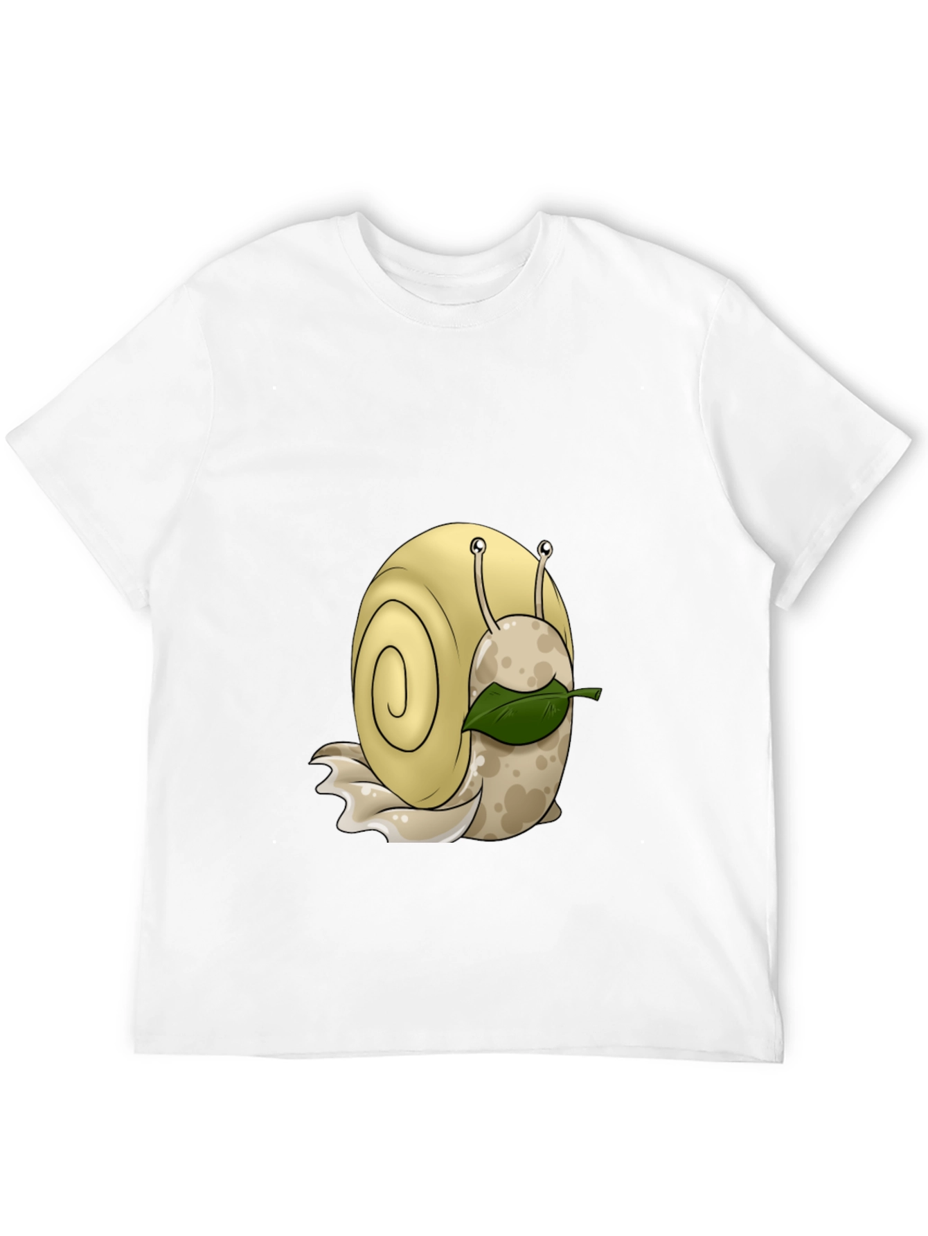 Cartoon Snail Graphic Black T-Shirt