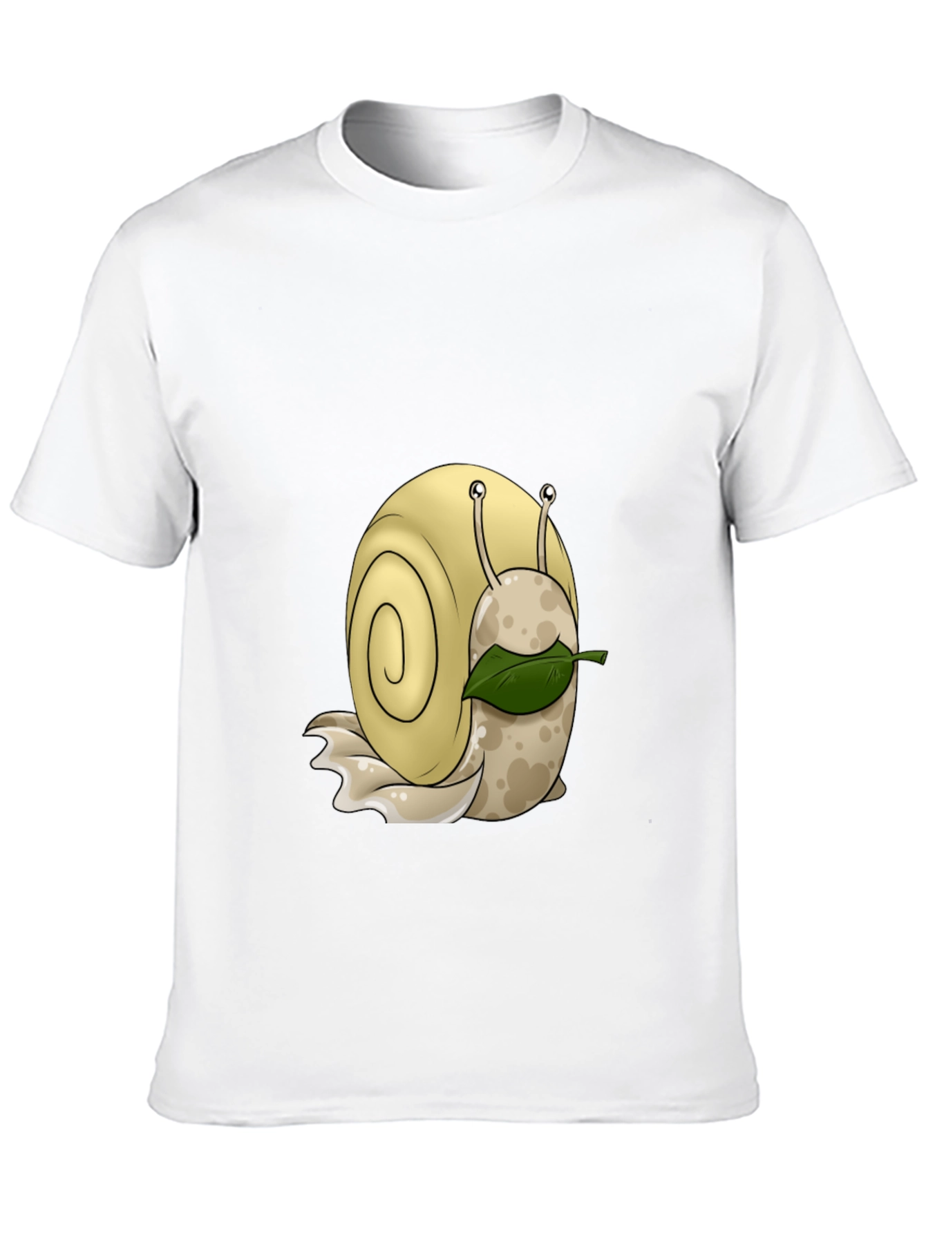 Cartoon Snail Graphic Black T-Shirt