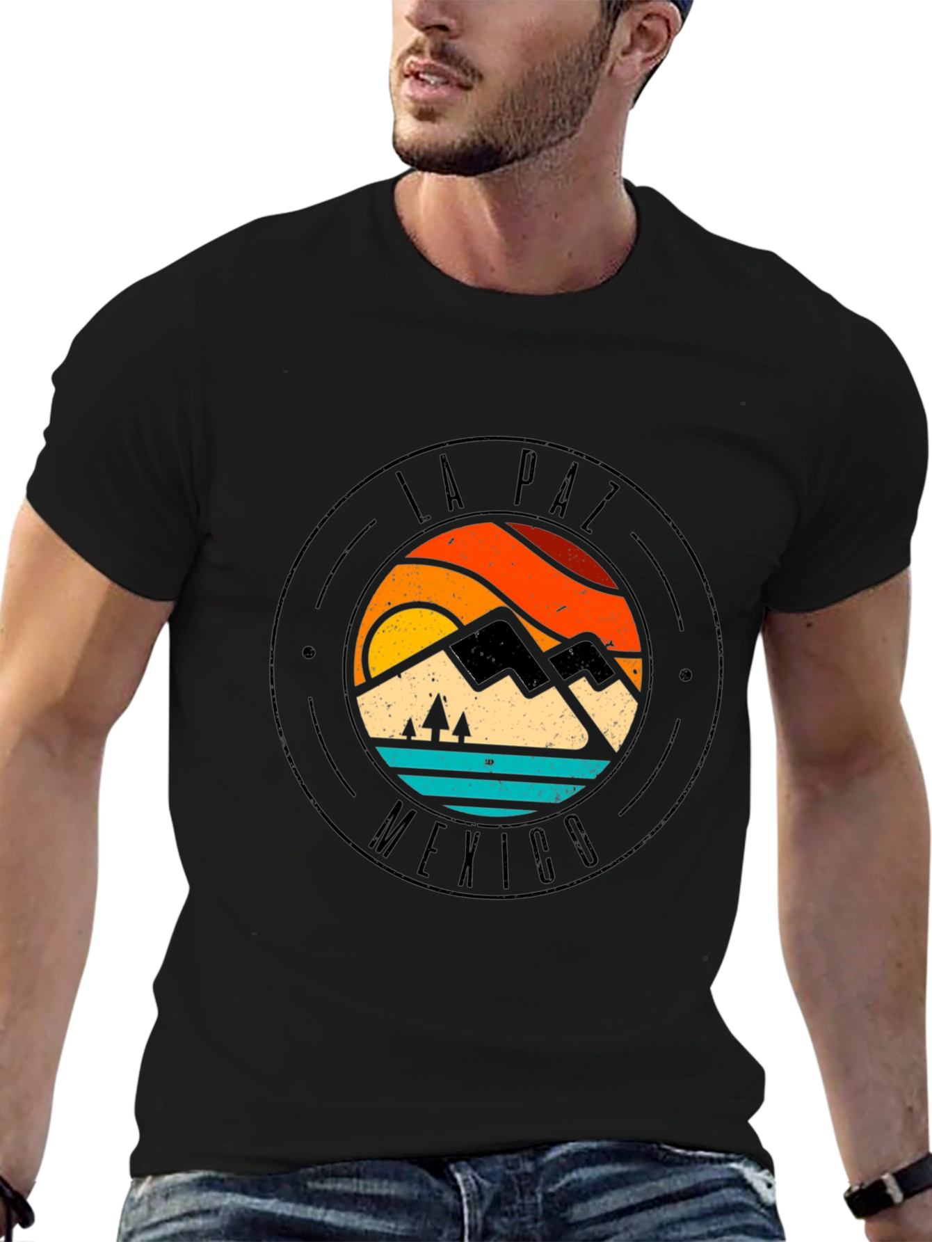 La Paz Mexico Graphic Tee - Retro Style