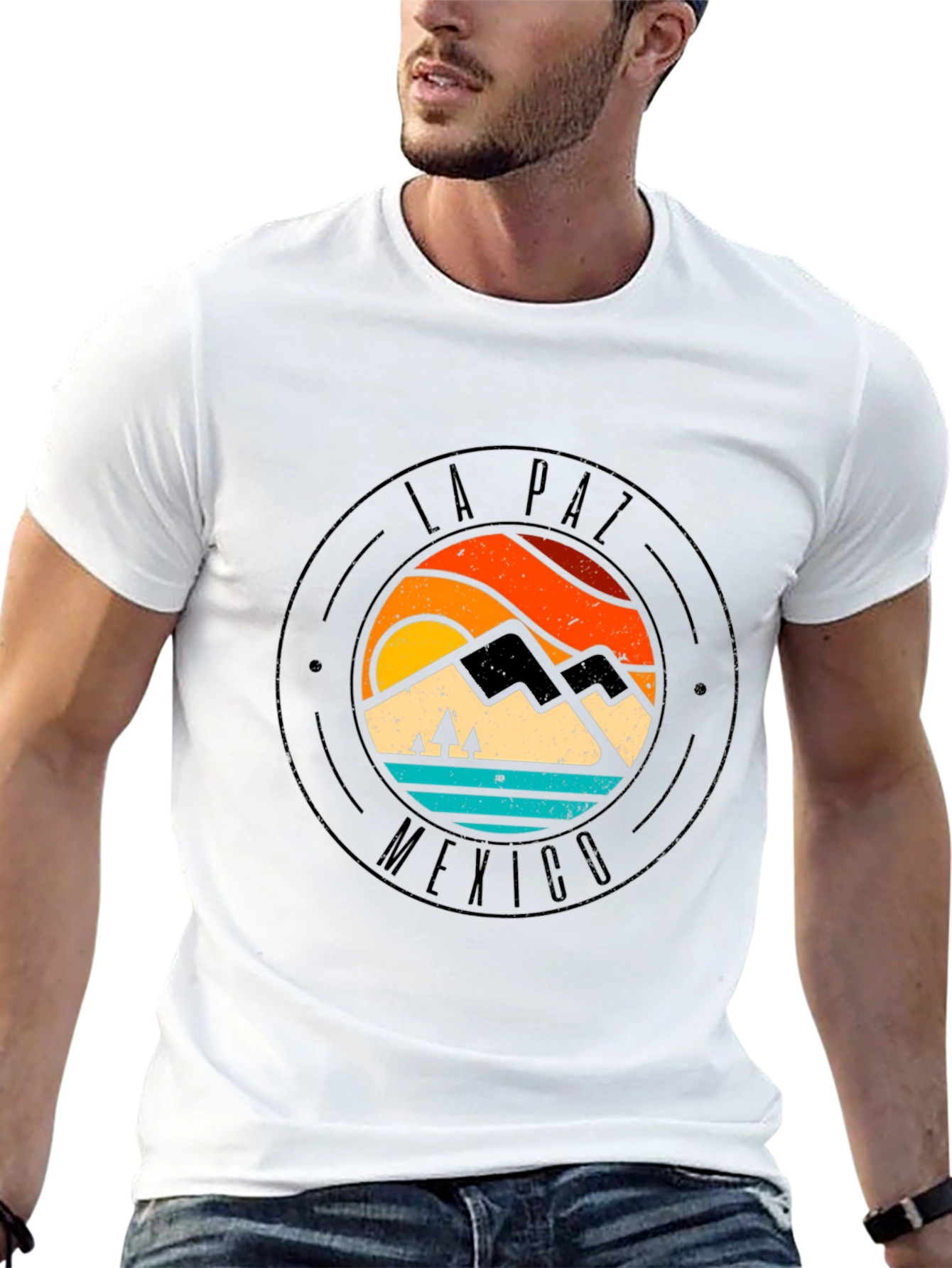 La Paz Mexico Graphic Tee - Retro Style
