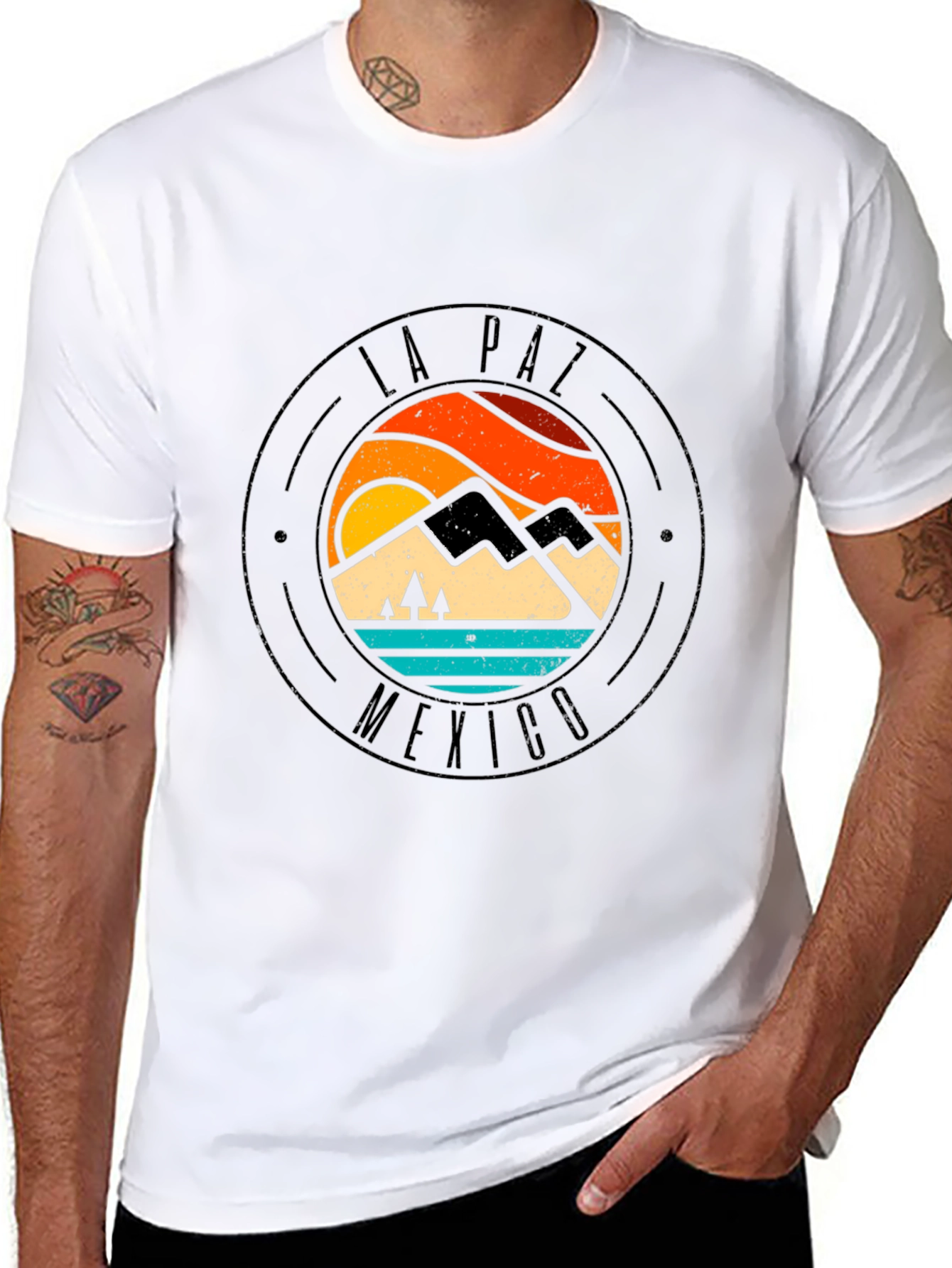 La Paz Mexico Graphic Tee - Retro Style