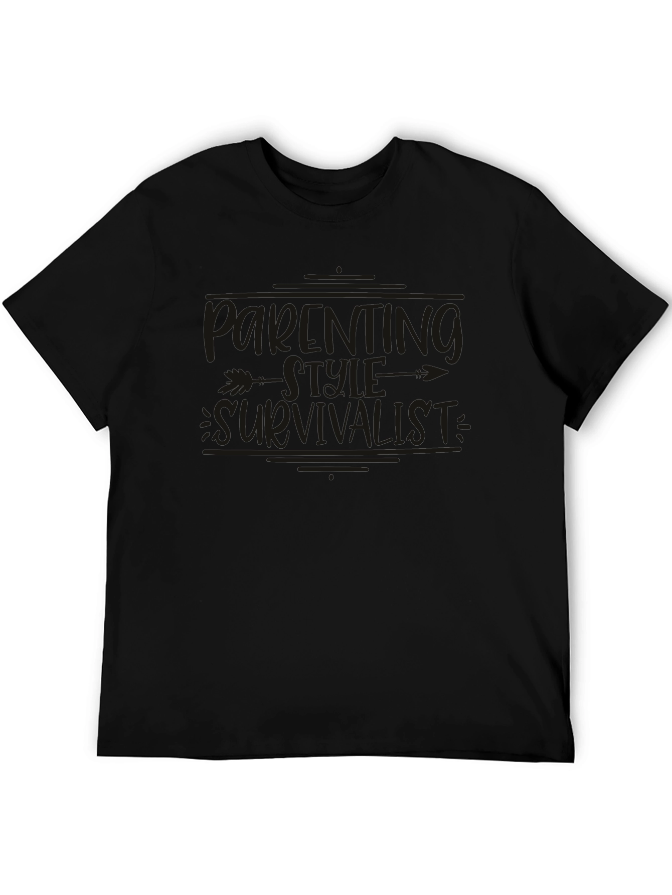Black Graphic Tee - Running Errands is My Cardio