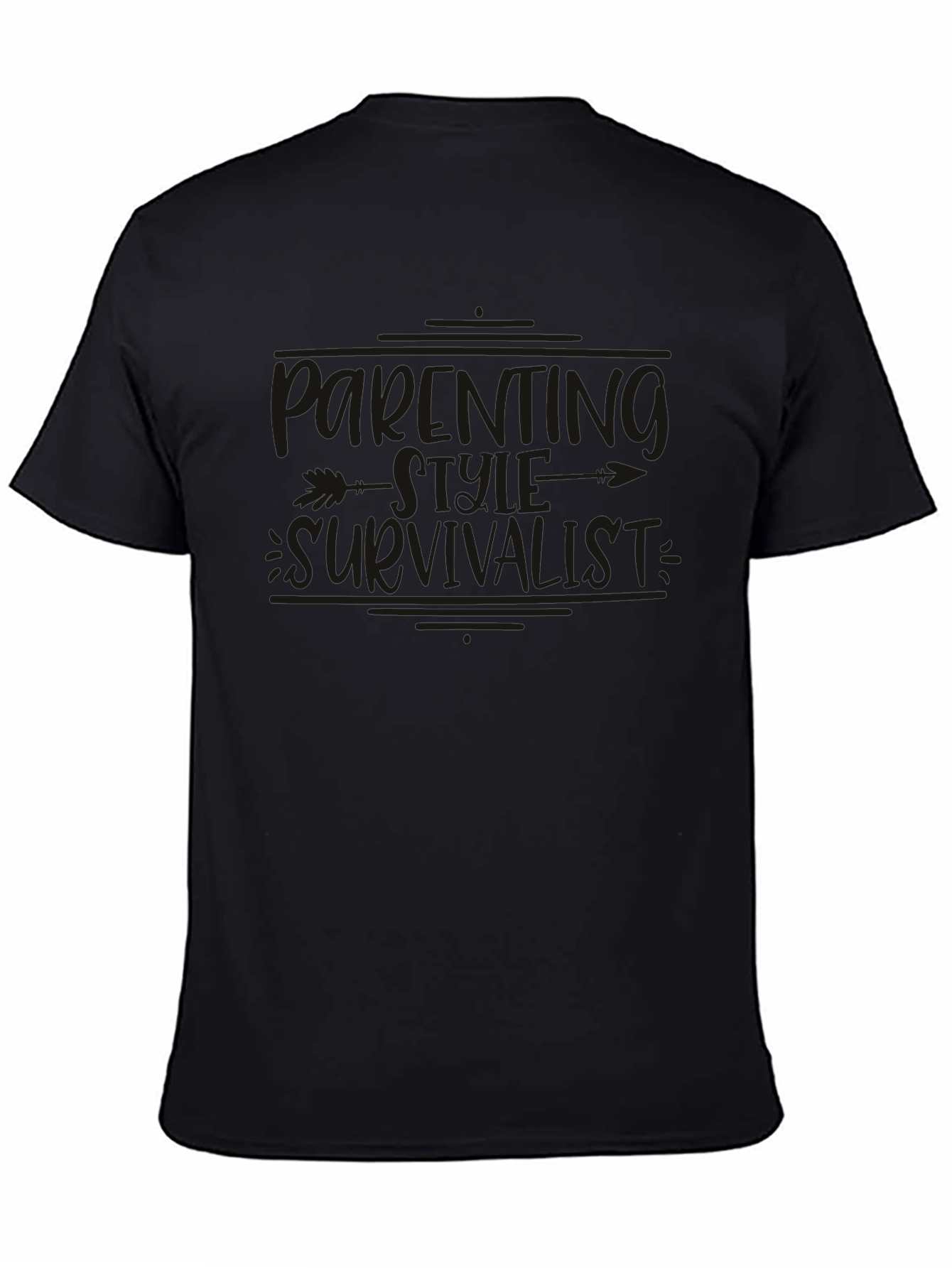 Black Graphic Tee - Running Errands is My Cardio