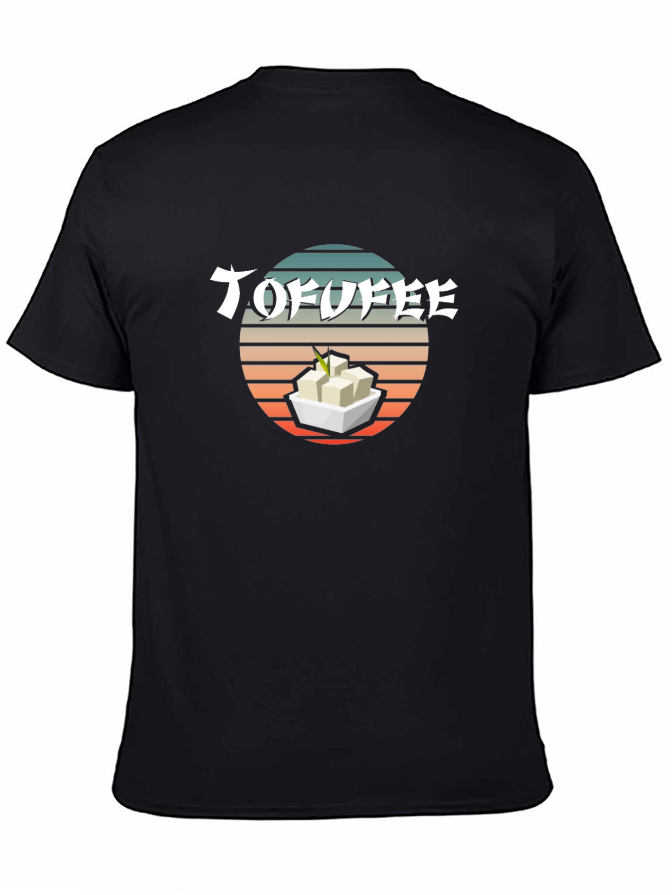 Tofu T-Shirt - Retro Sunset Design