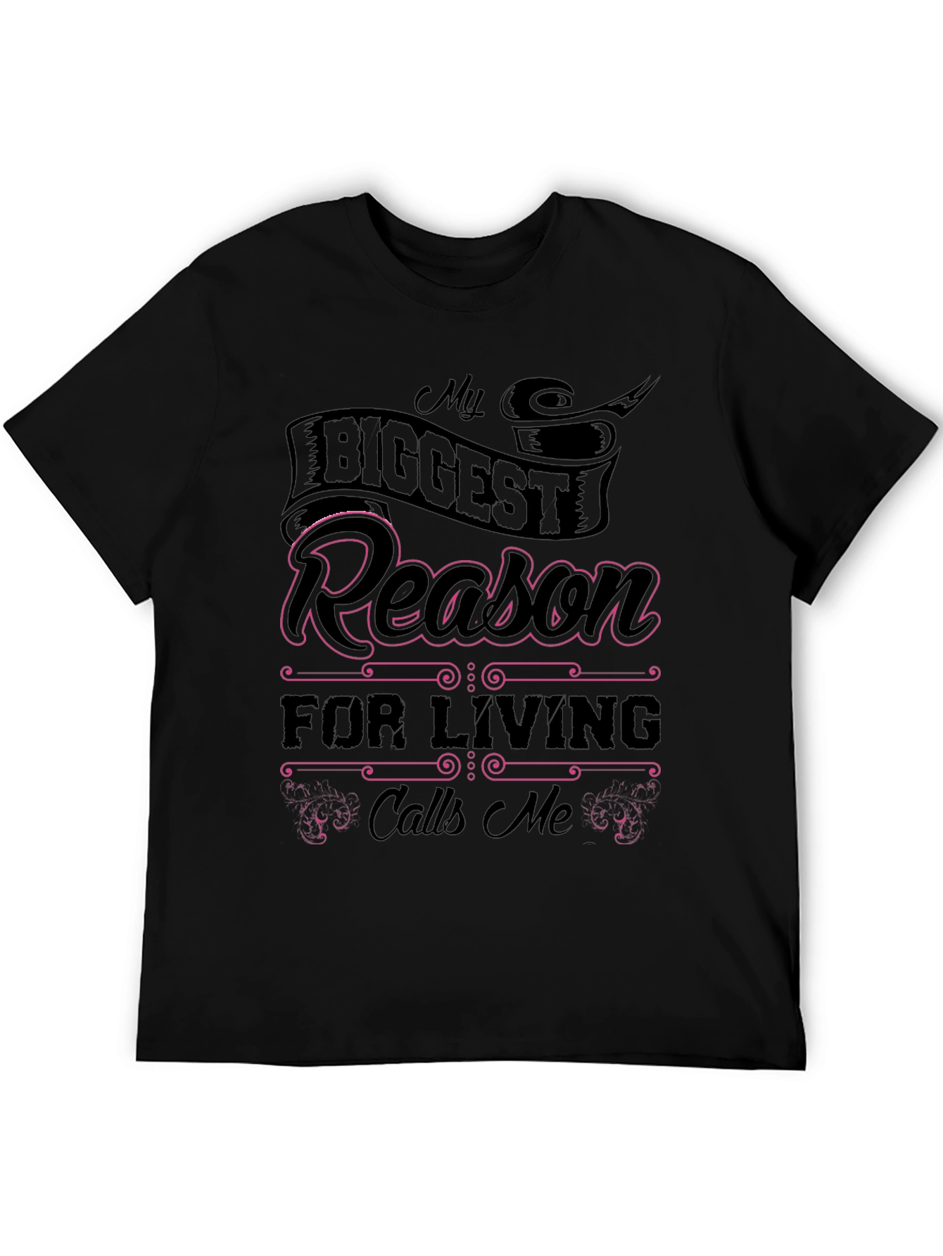 My Biggest Reason Black Graphic Tee
