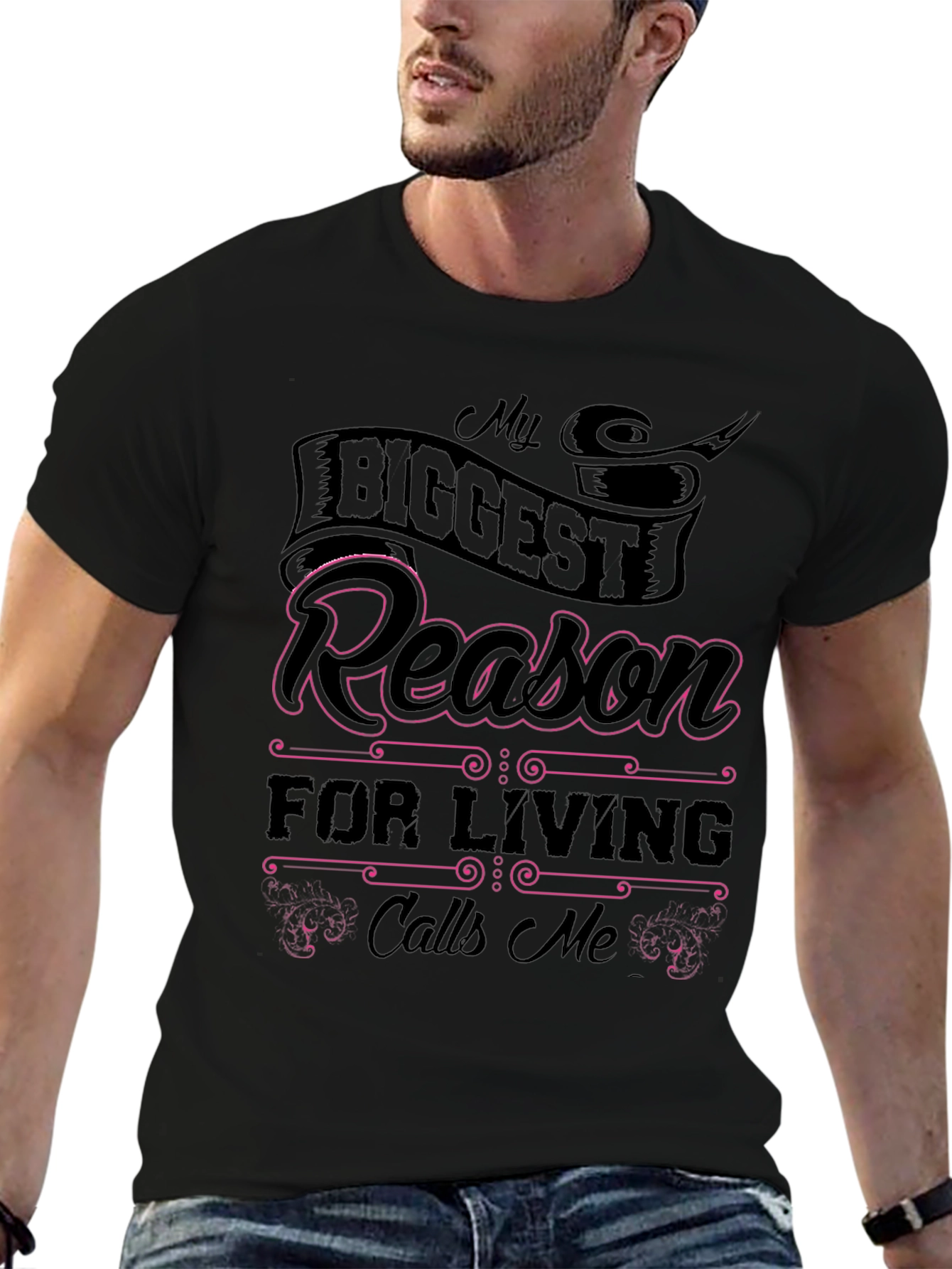 My Biggest Reason Black Graphic Tee