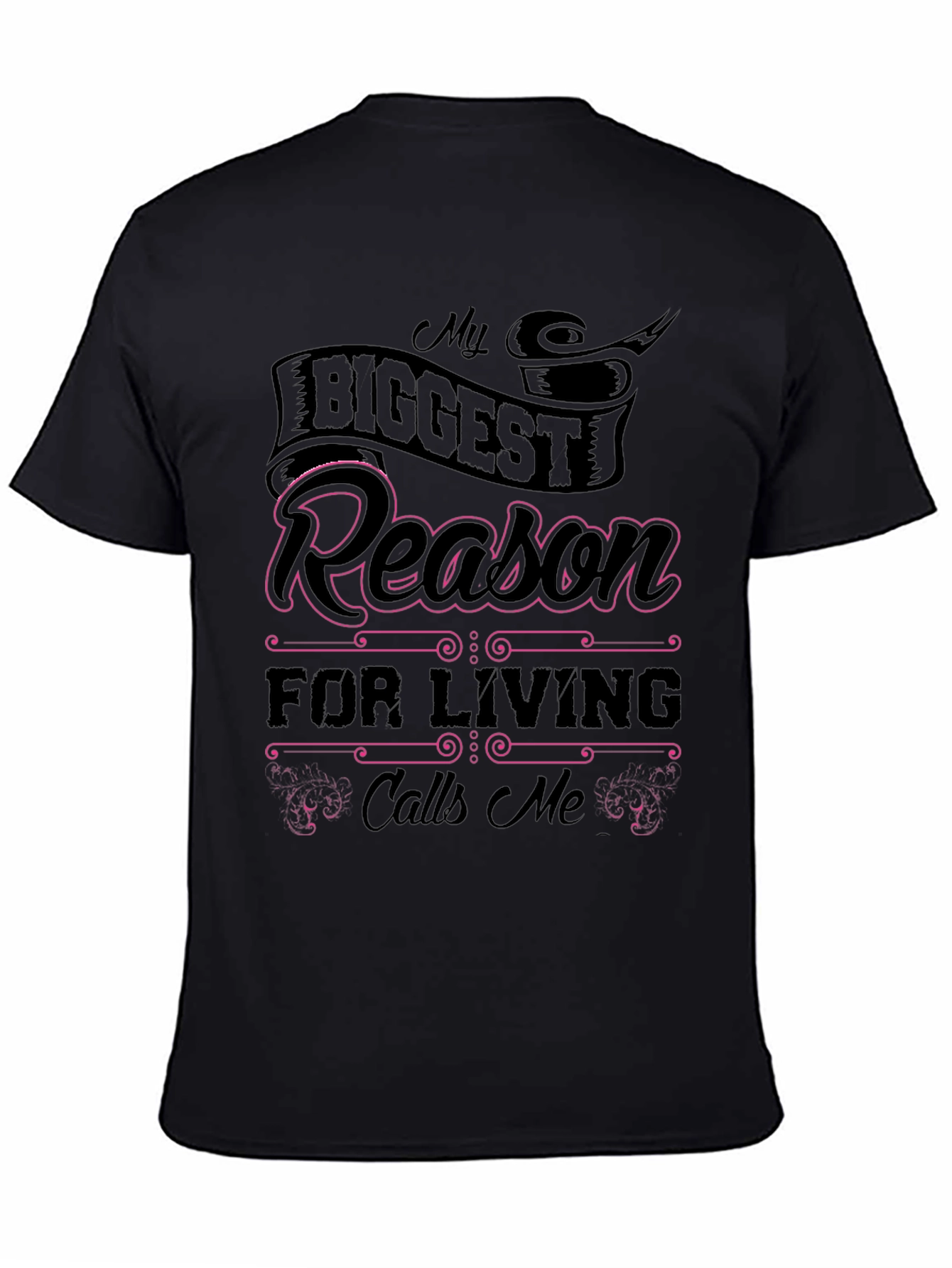 My Biggest Reason Black Graphic Tee