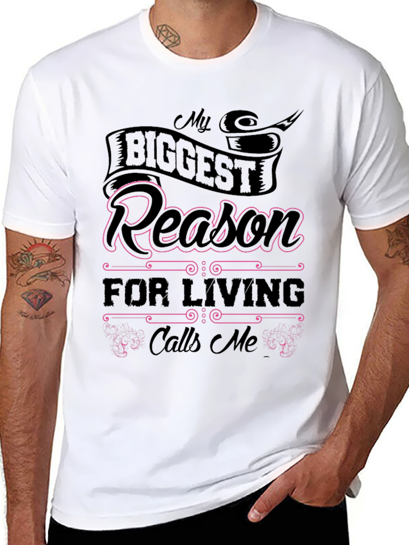 My Biggest Reason Black Graphic Tee