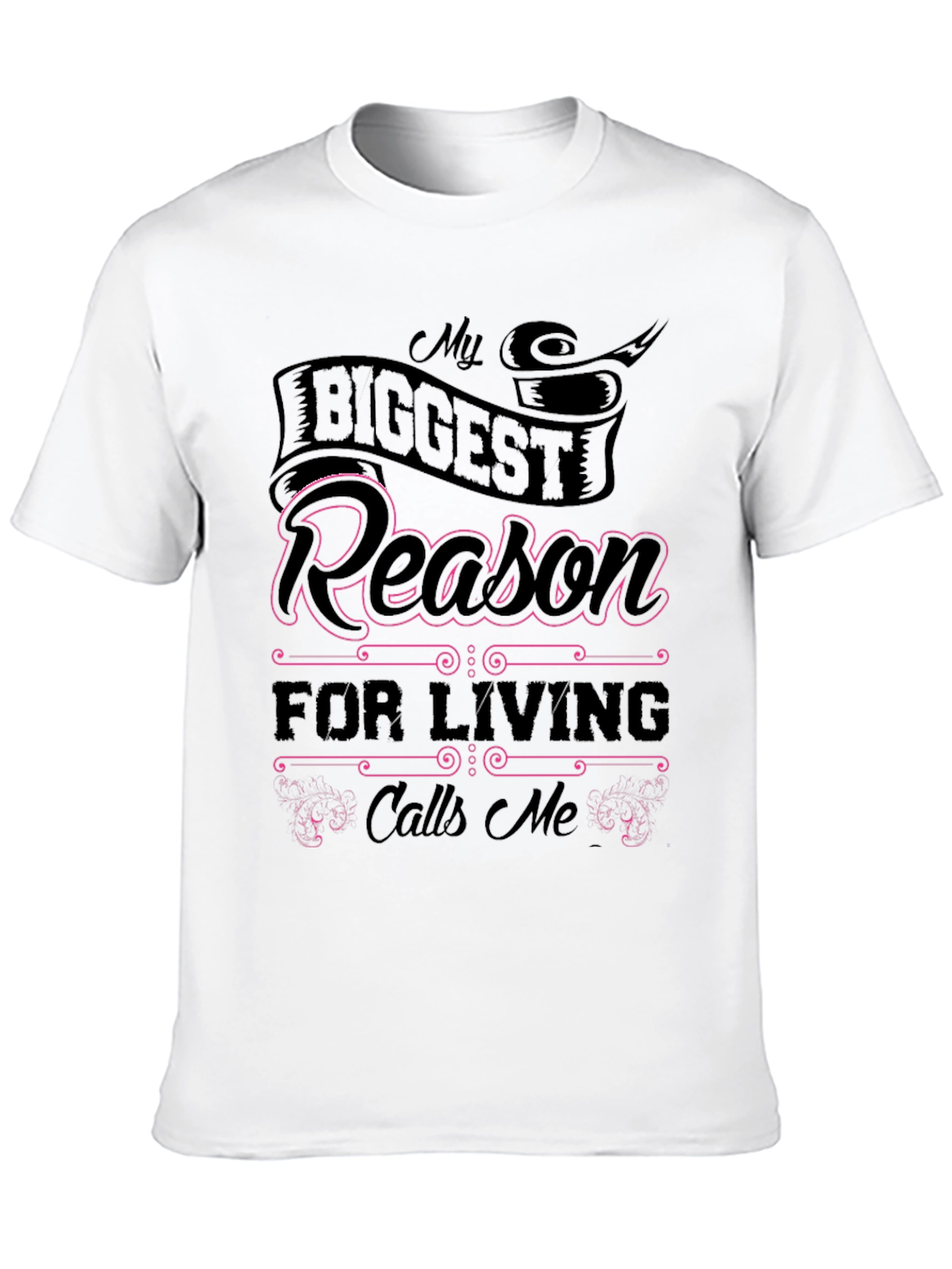 My Biggest Reason Black Graphic Tee