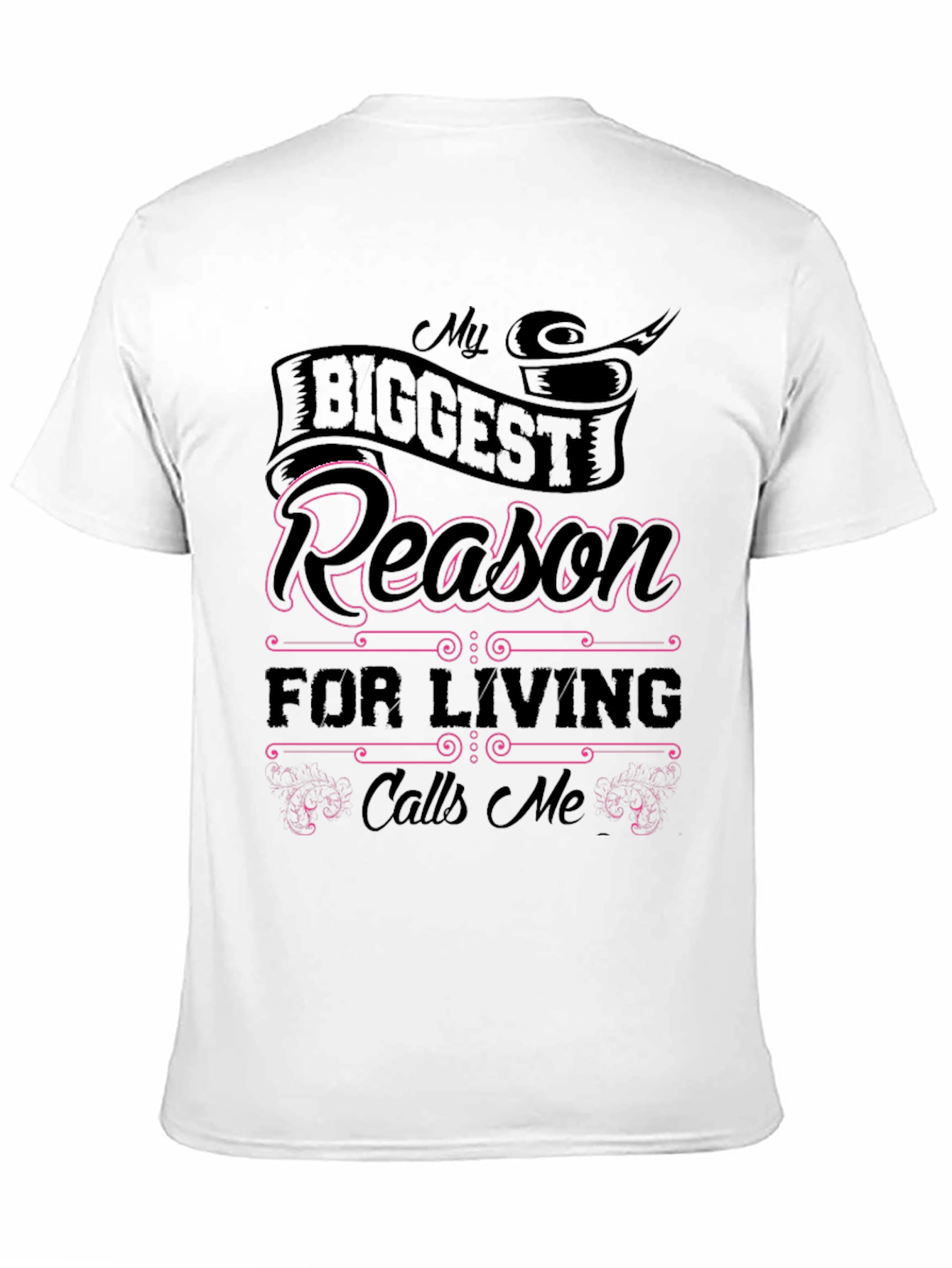 My Biggest Reason Black Graphic Tee