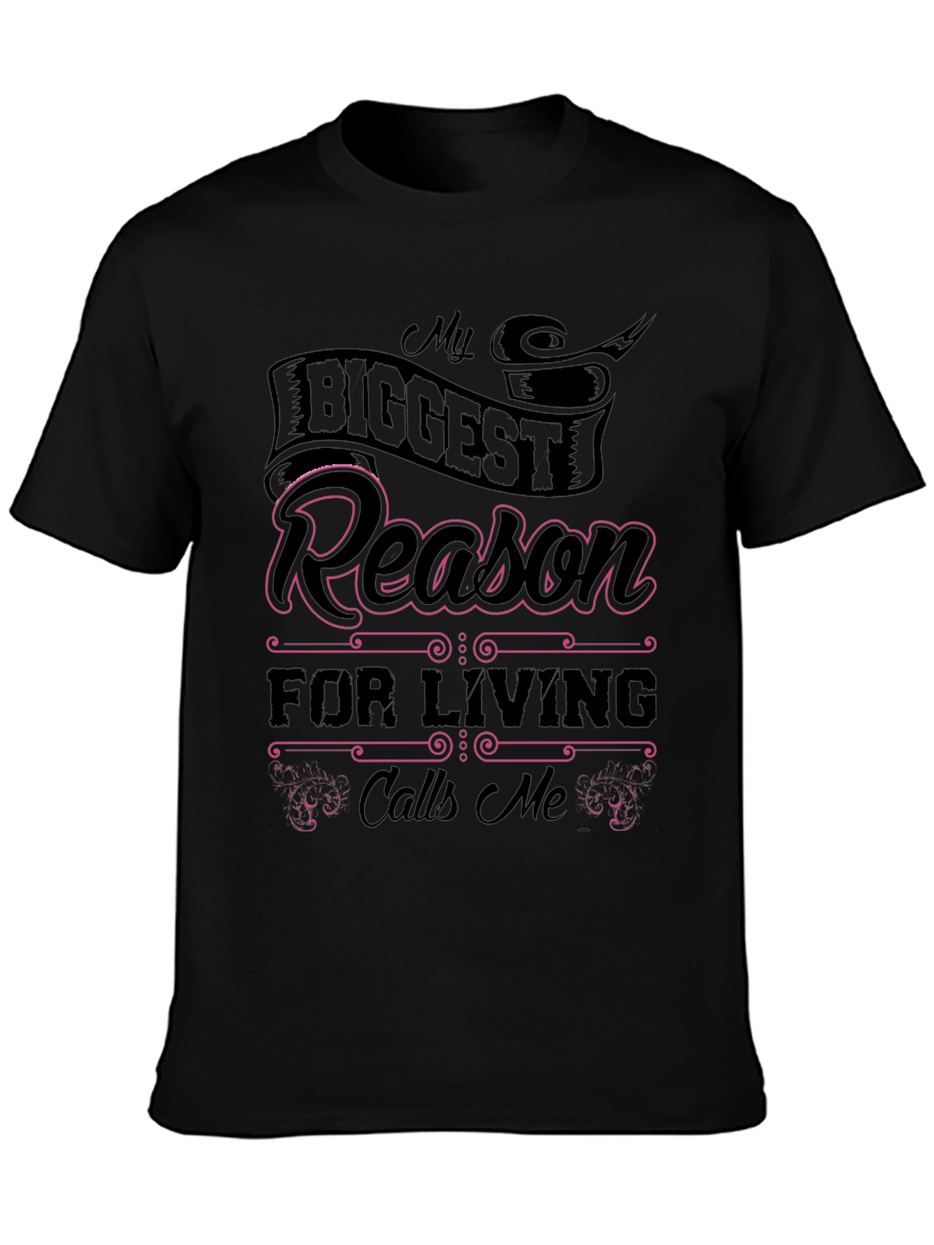 My Biggest Reason Black Graphic Tee