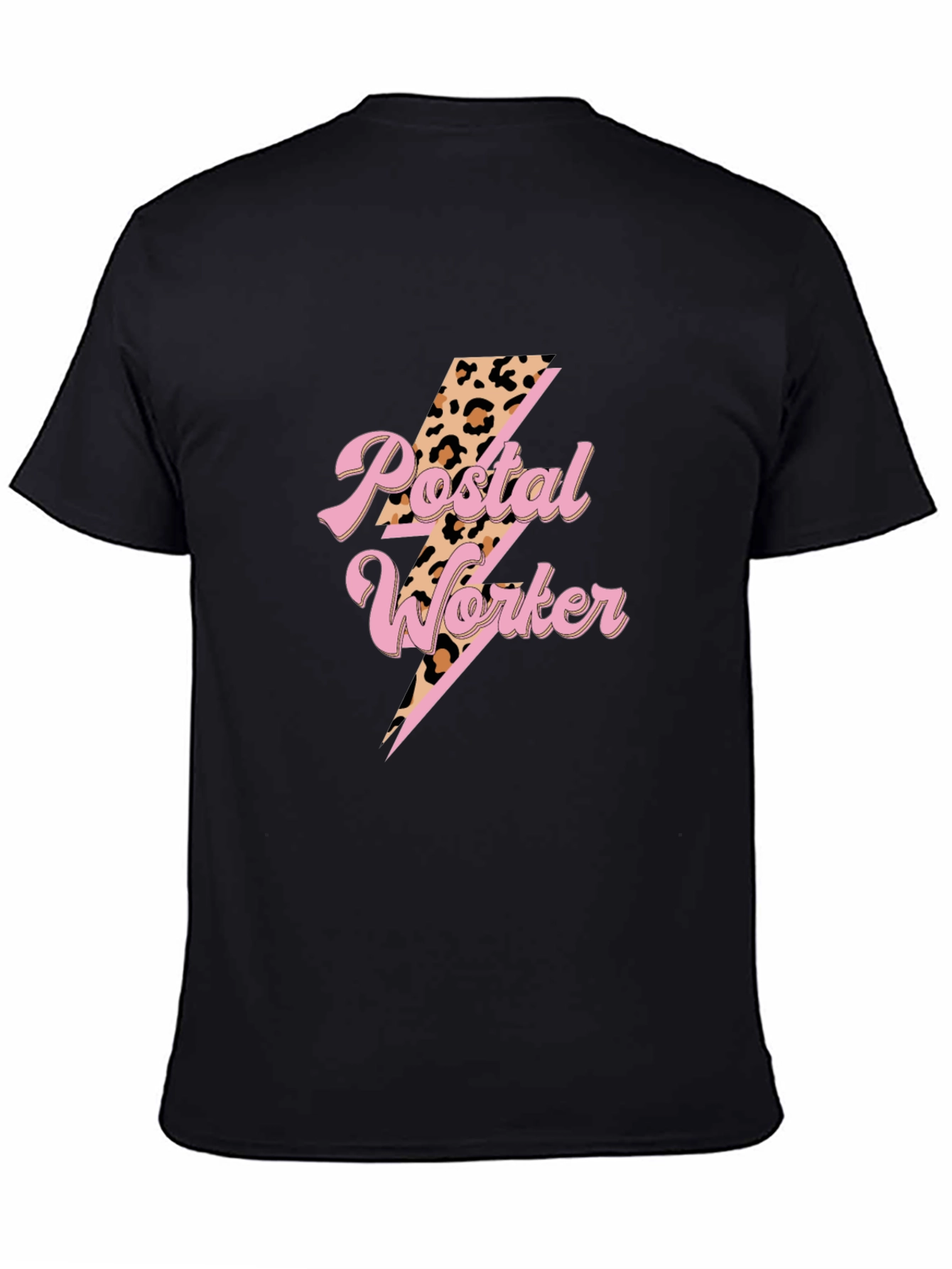 Postal Worker T-Shirt Lightning Bolt Design