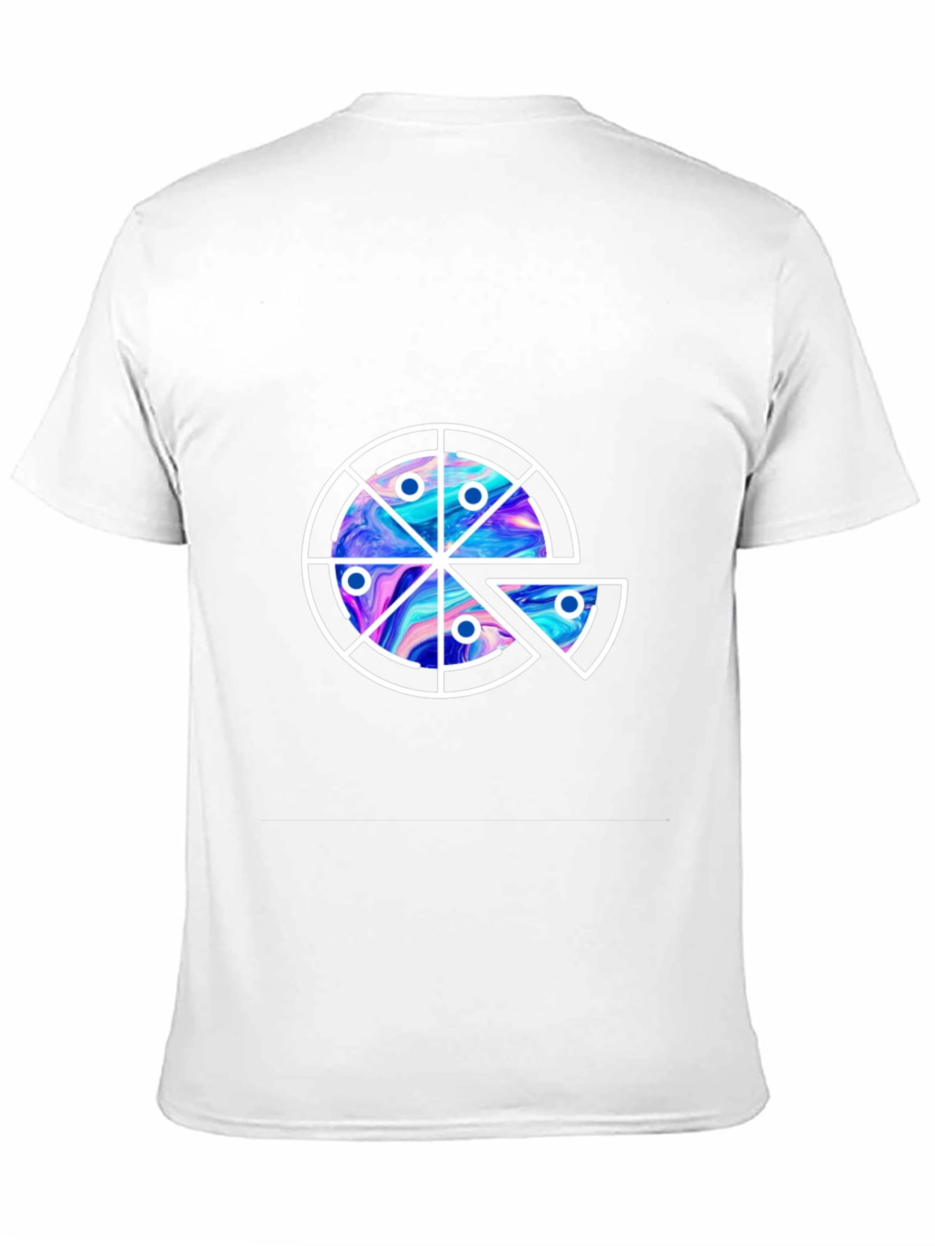 Pizza Galaxy Graphic Tee - Casual Black T-Shirt
