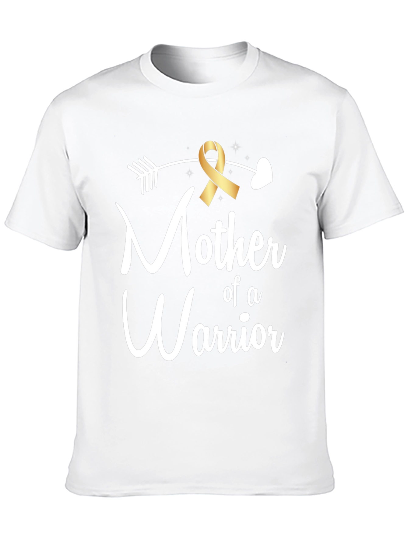 Mother of a Warrior Black T-Shirt