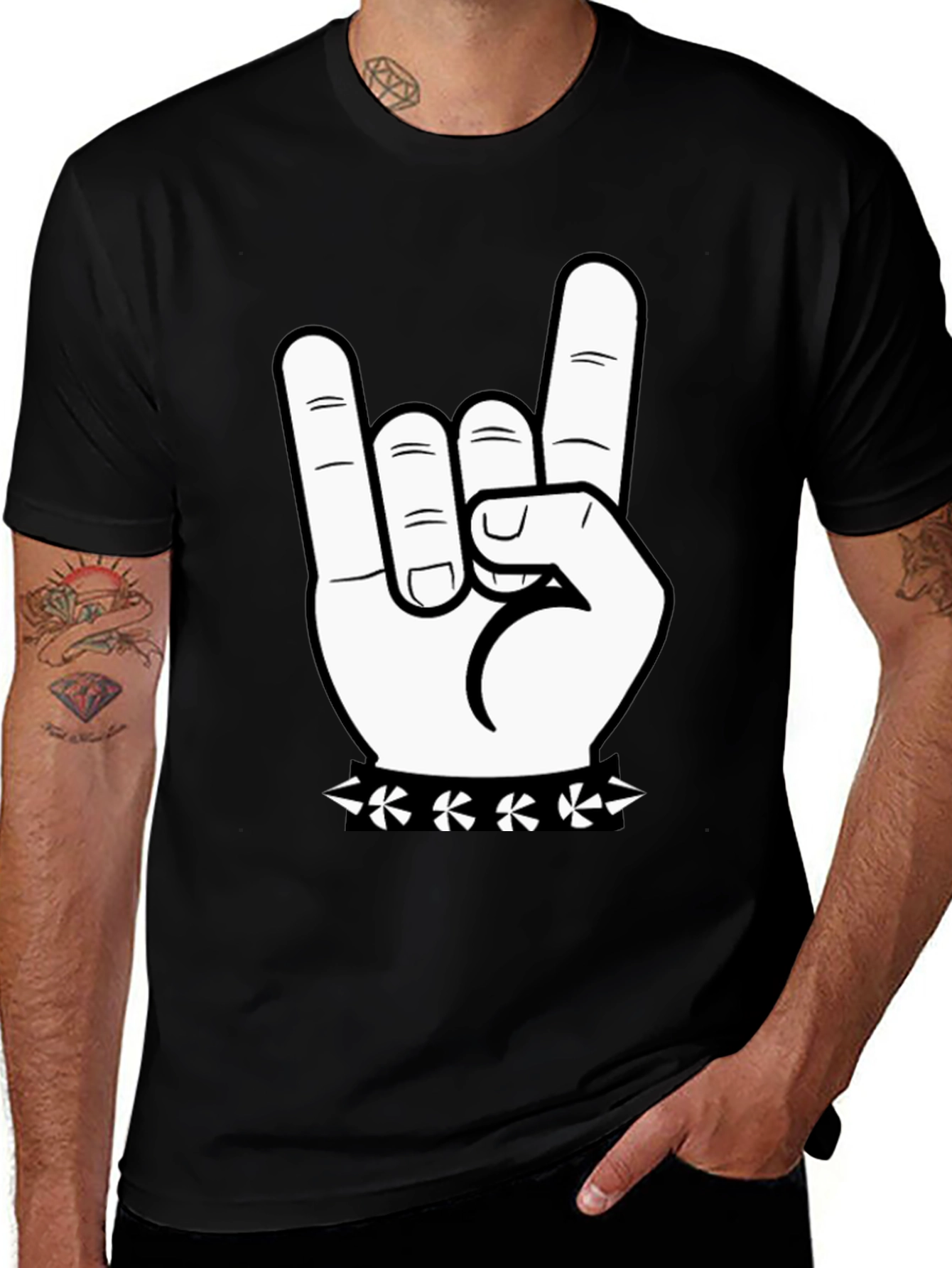 Rock On T-Shirt - Hand Graphic Tee