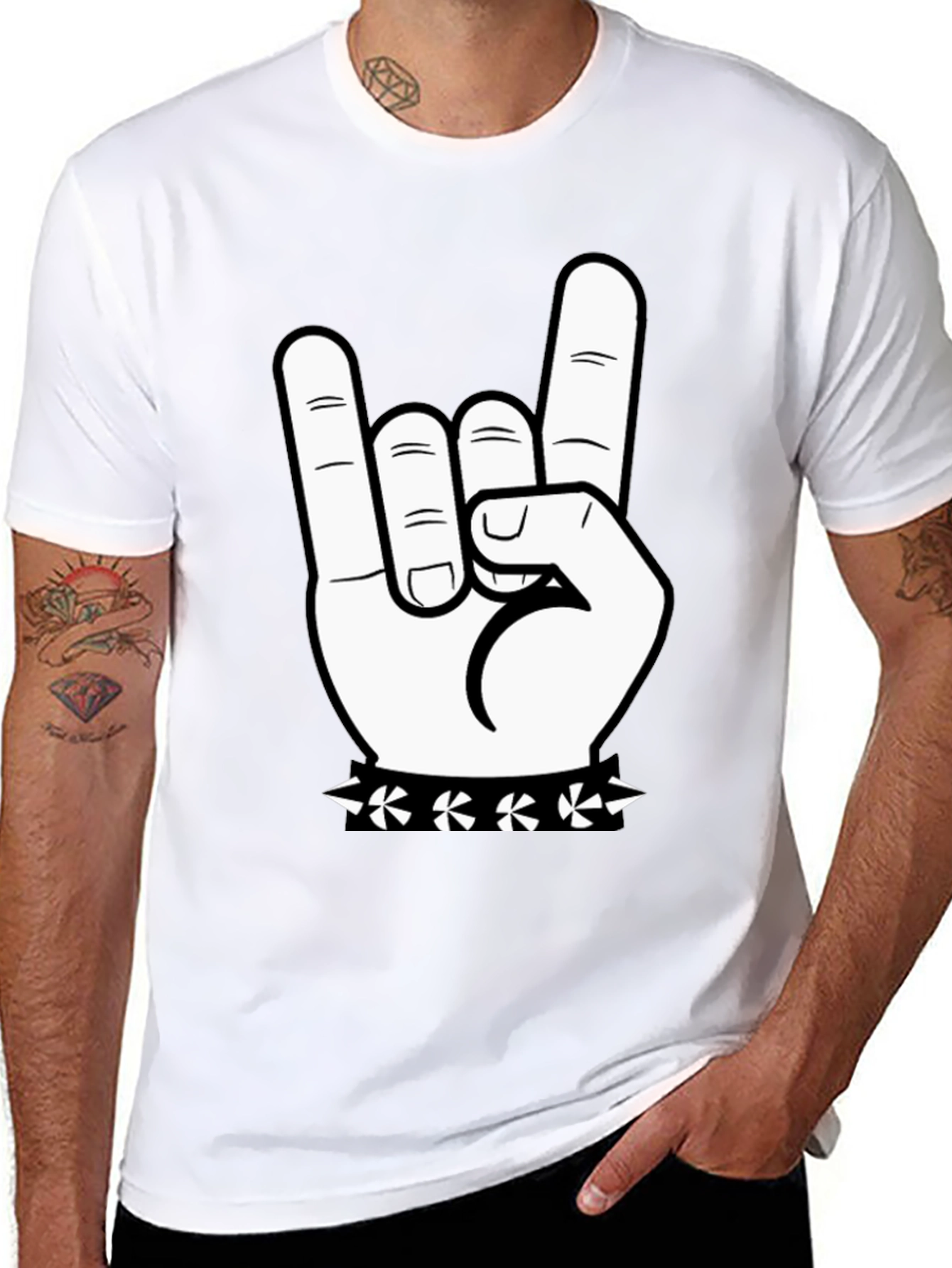 Rock On T-Shirt - Hand Graphic Tee