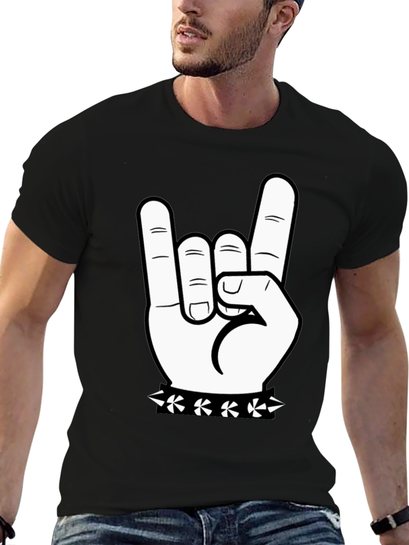 Rock On T-Shirt - Hand Graphic Tee