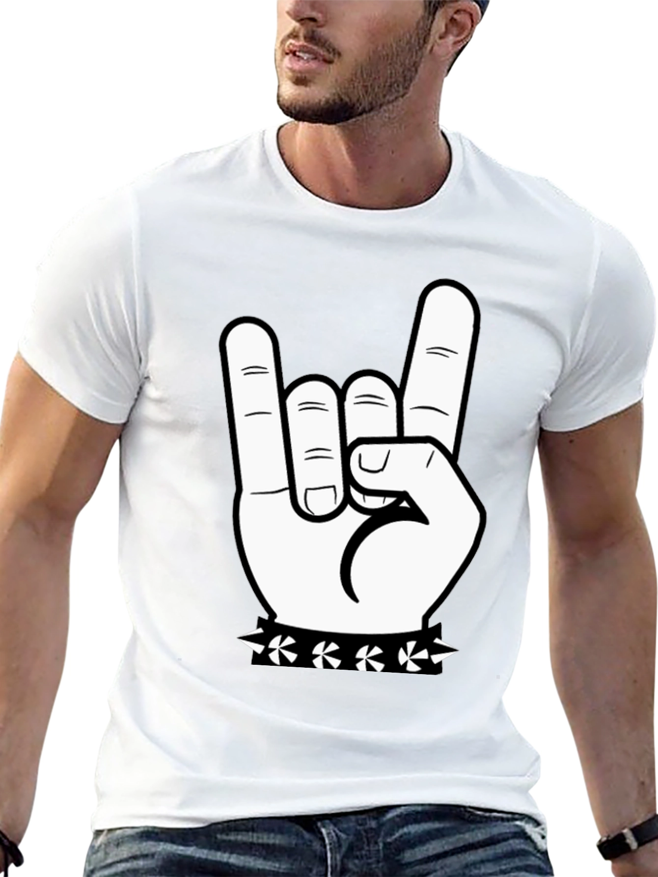 Rock On T-Shirt - Hand Graphic Tee